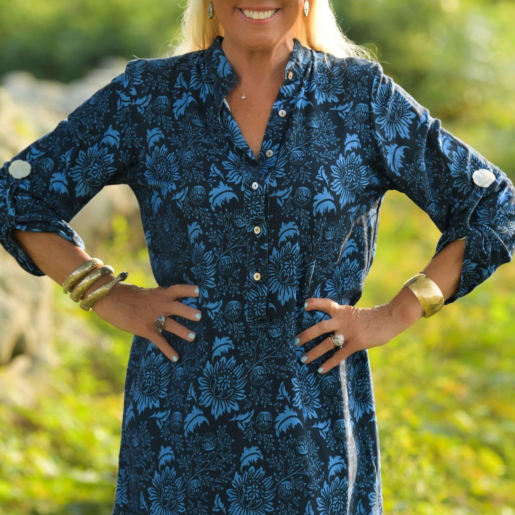 Day Tripper Dress / Indigo Cabbage