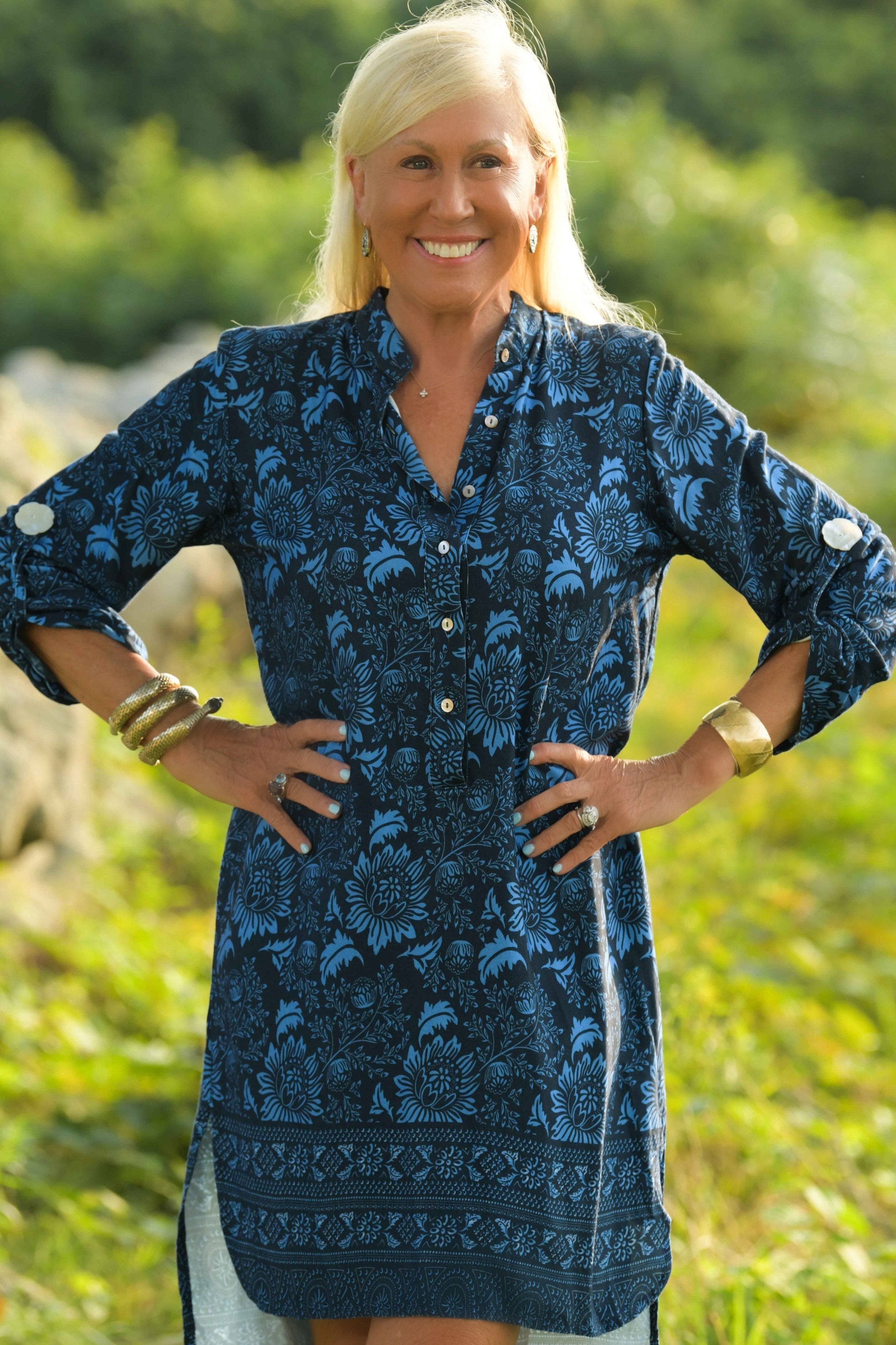 Day Tripper Dress / Indigo Cabbage