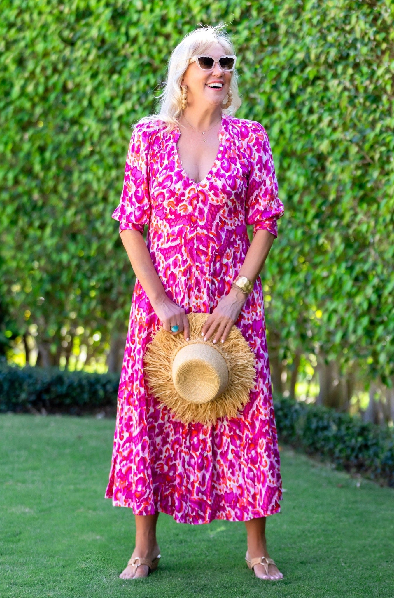 Daphne Dress / Magenta