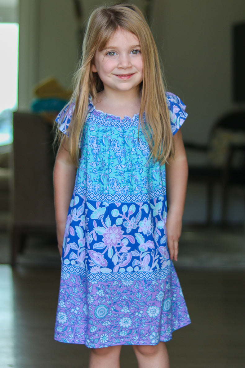 Girls Zoe Dress / Lavender