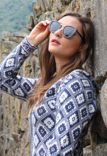 Bisous Sunglasses / The Hannah in Snow Leopard