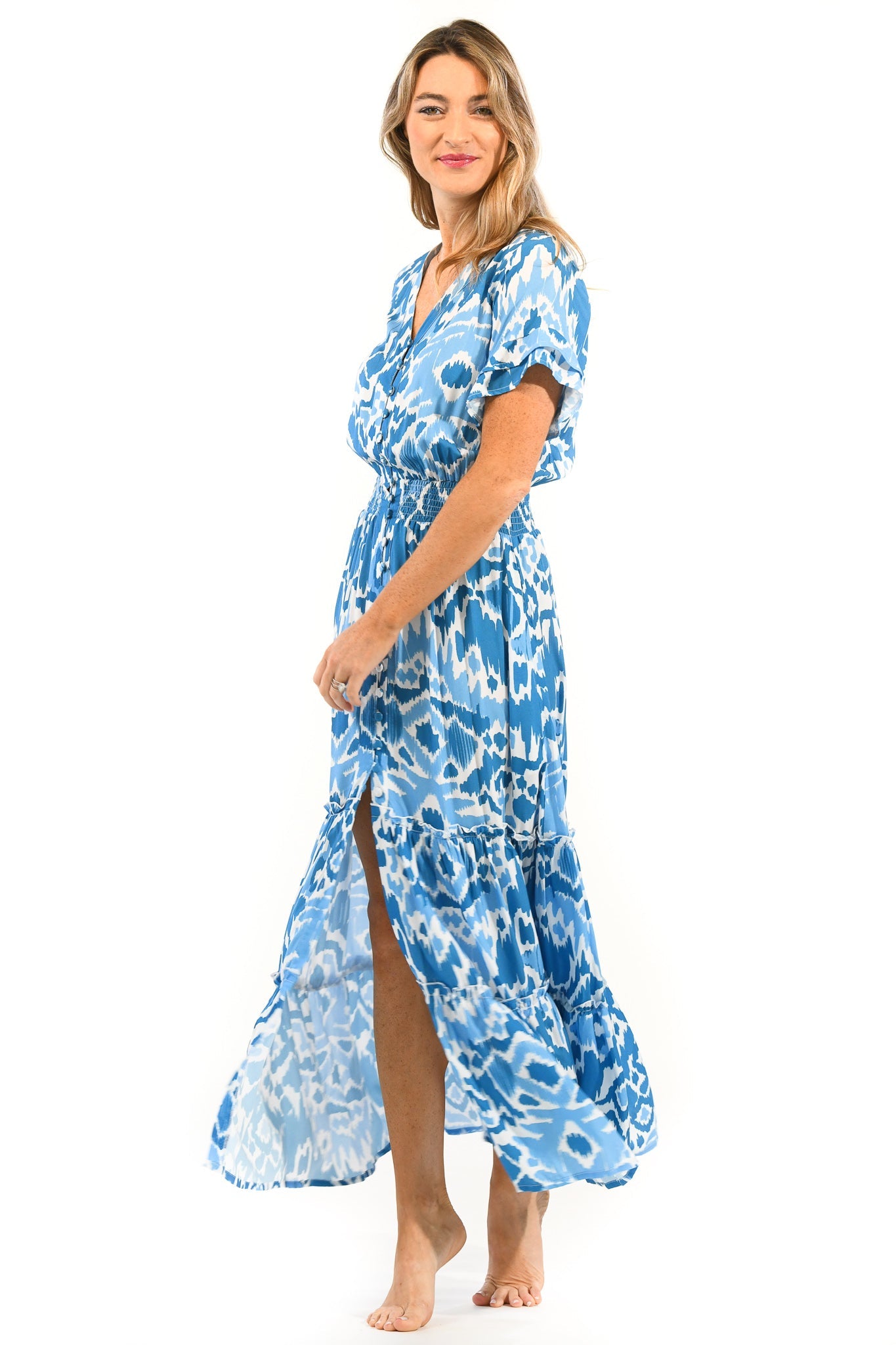 Christina Dress / Aegean Ikat