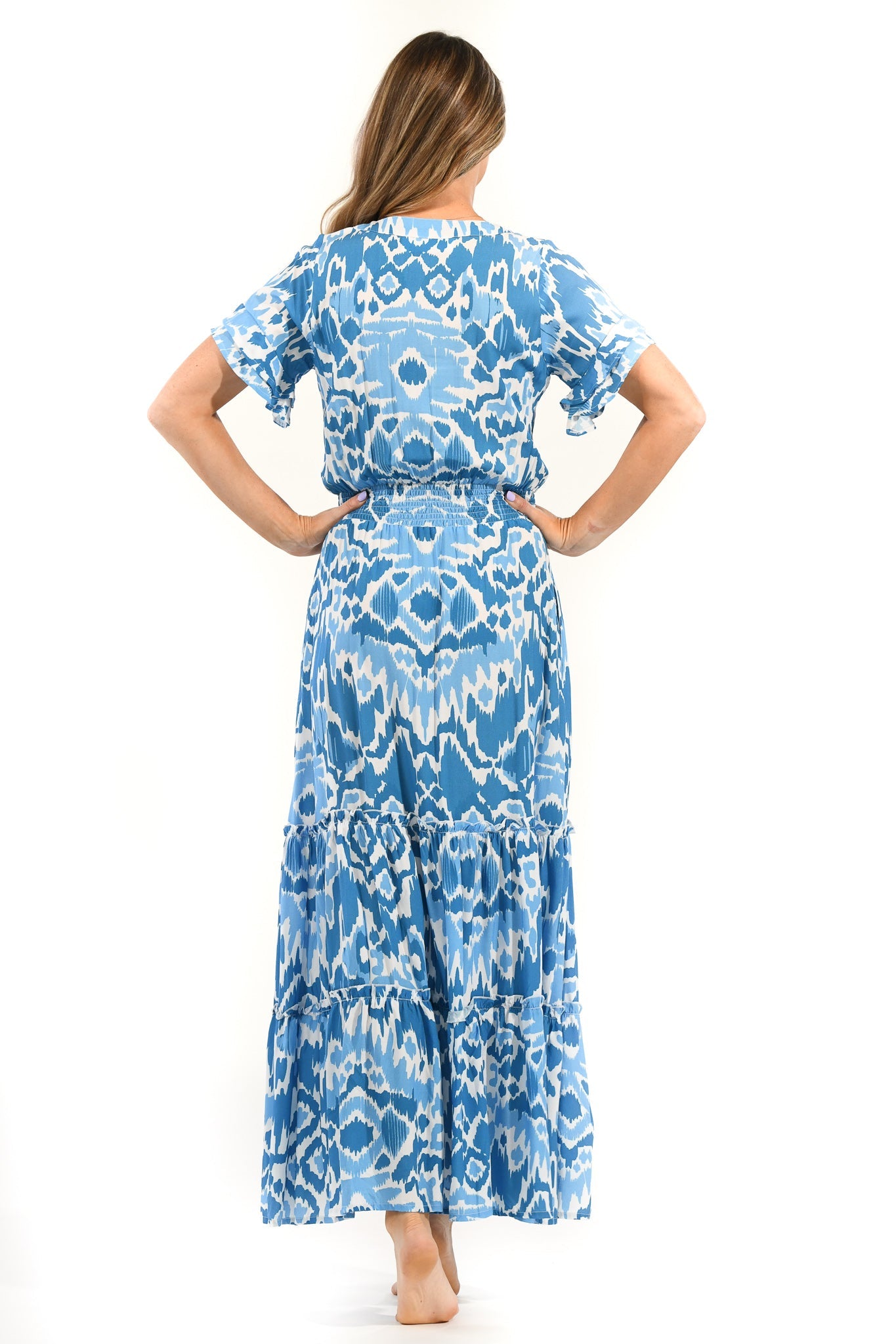 Christina Dress / Aegean Ikat