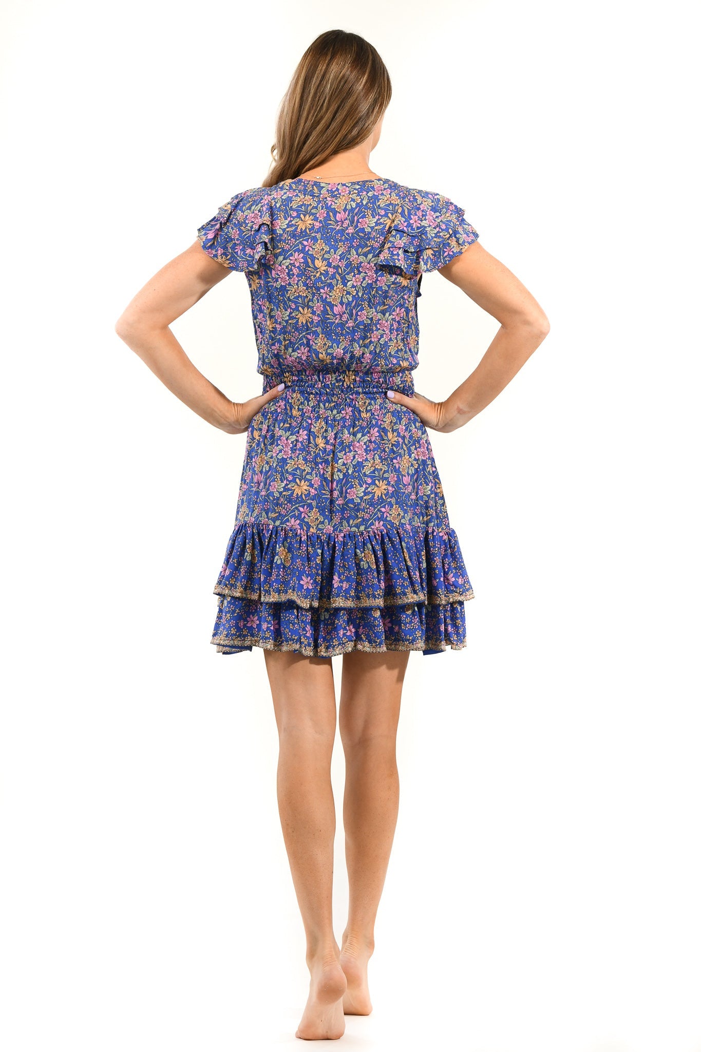 Zoey Dress / Indigo Wildflower