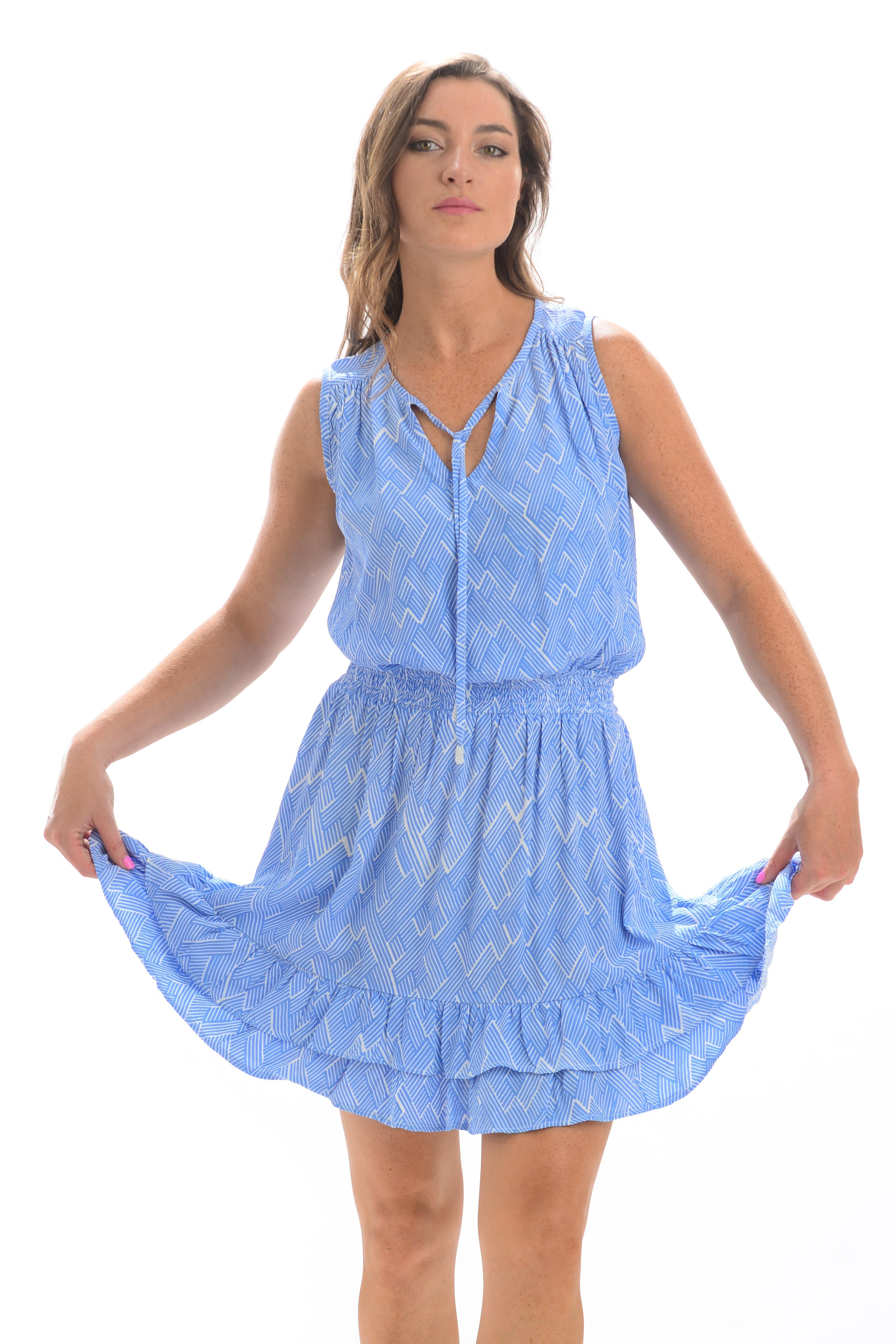 Kaylee Dress / Periwinkle Block