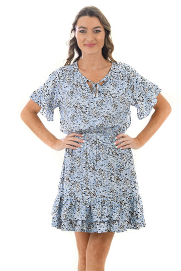 Courtney Dress / Snow Leopard