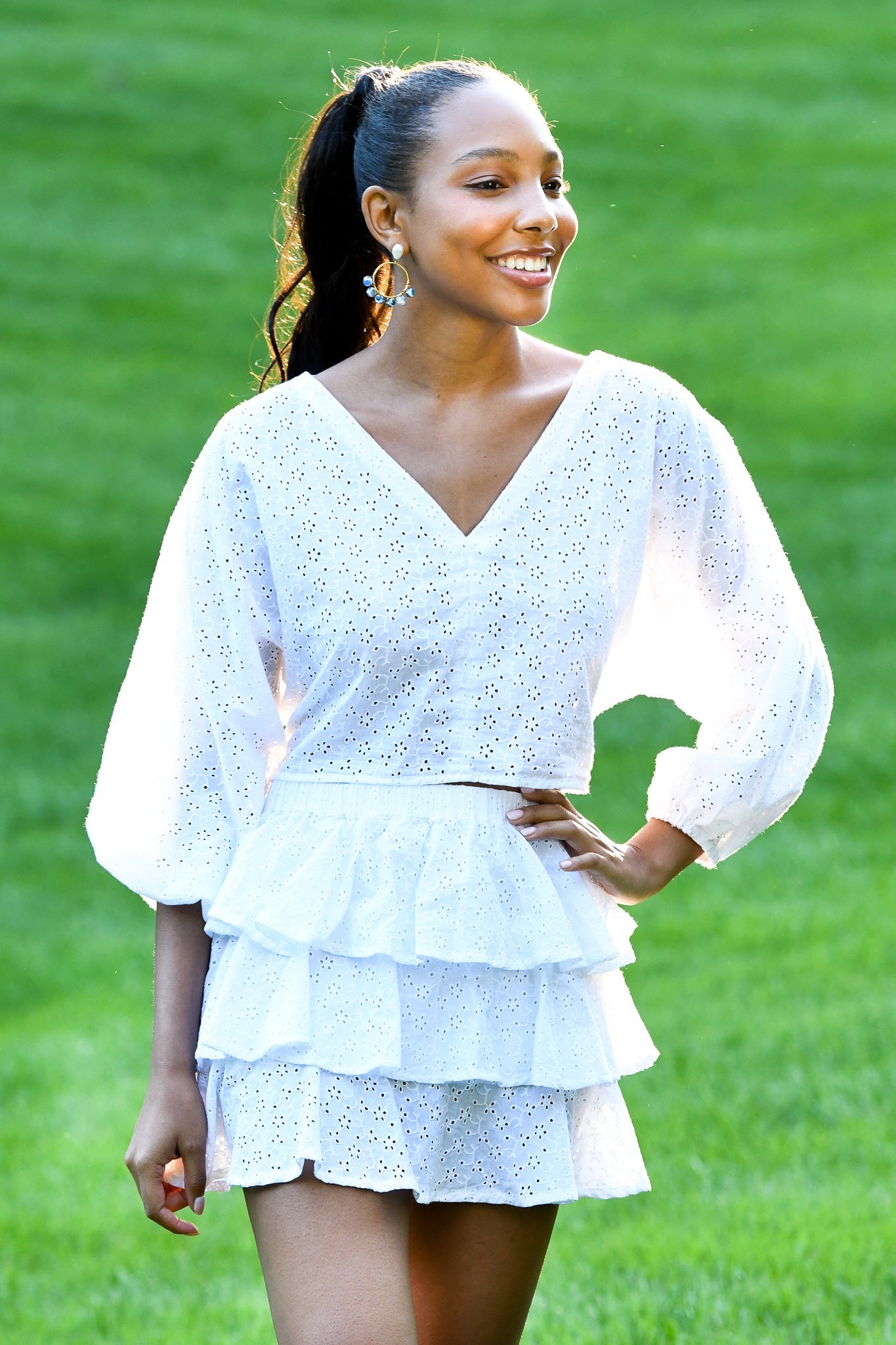 Kiki Set Skirt / White Eyelet