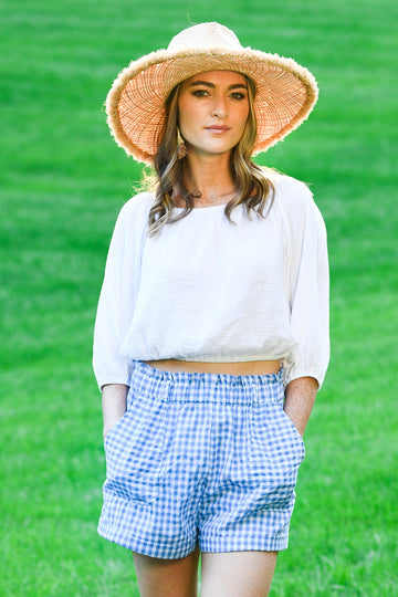 Sail Shorts / Blue Gingham