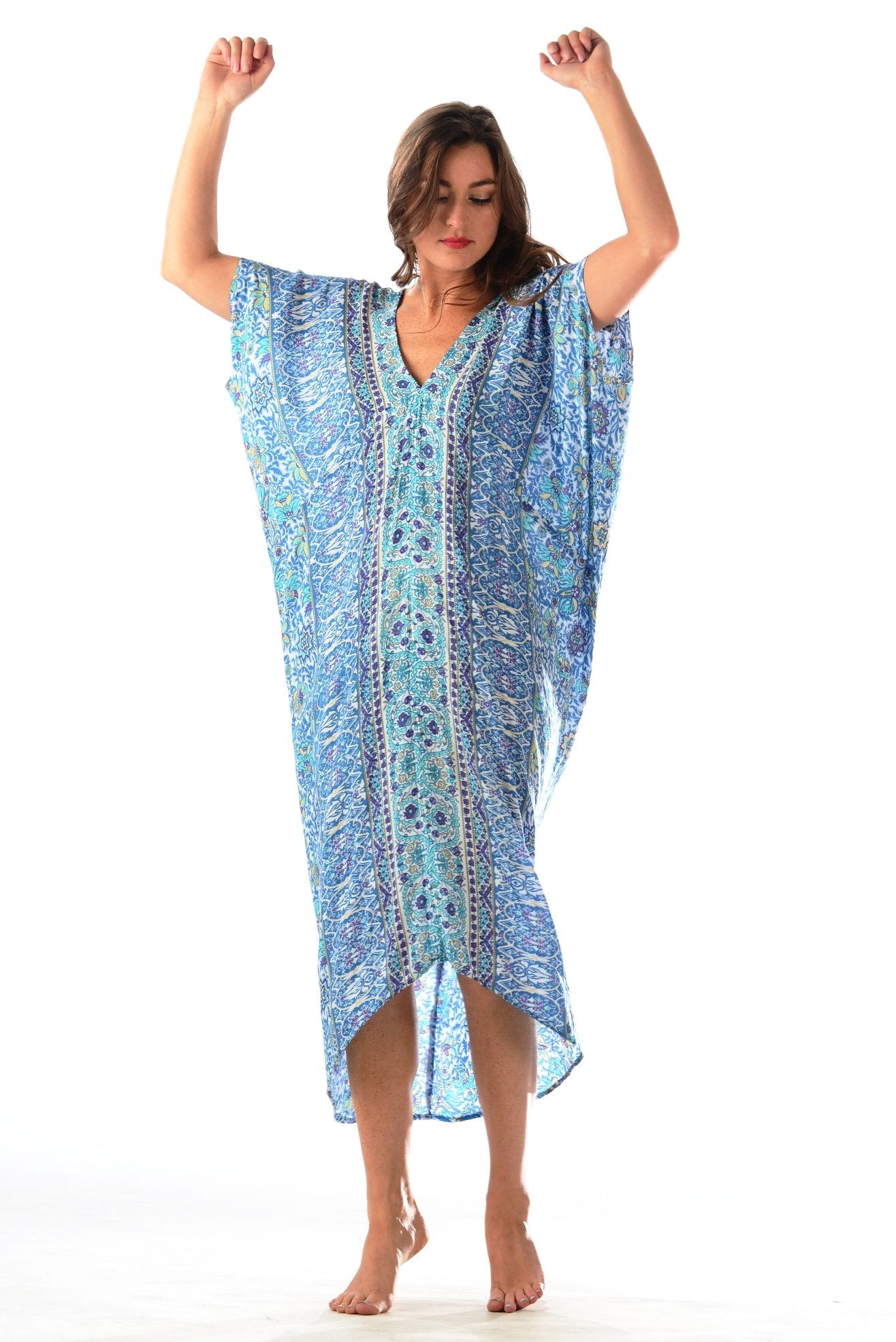 Santorini Kaftan / Blue-Violet