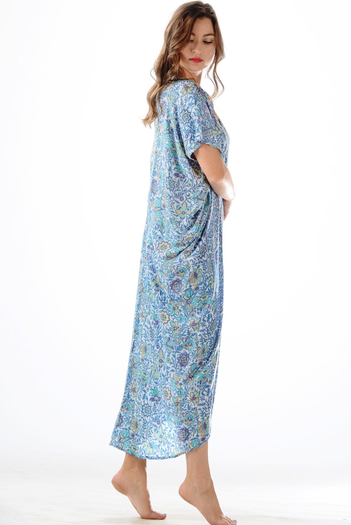 Santorini Kaftan / Blue-Violet