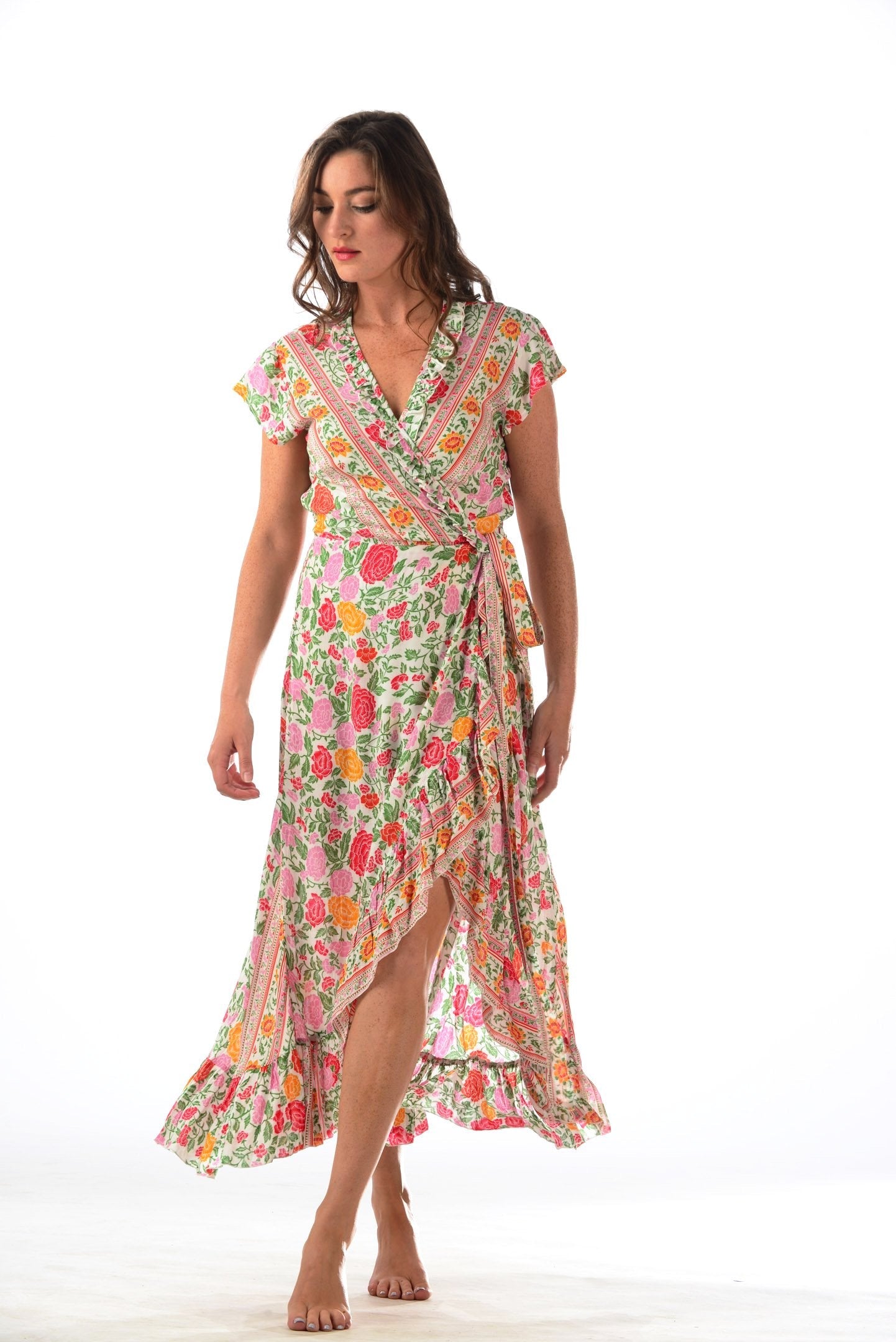 Voyager Dress / White Rose