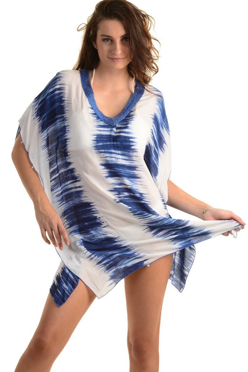Goddess Kaftan / Ocean Tie Dye (Short)
