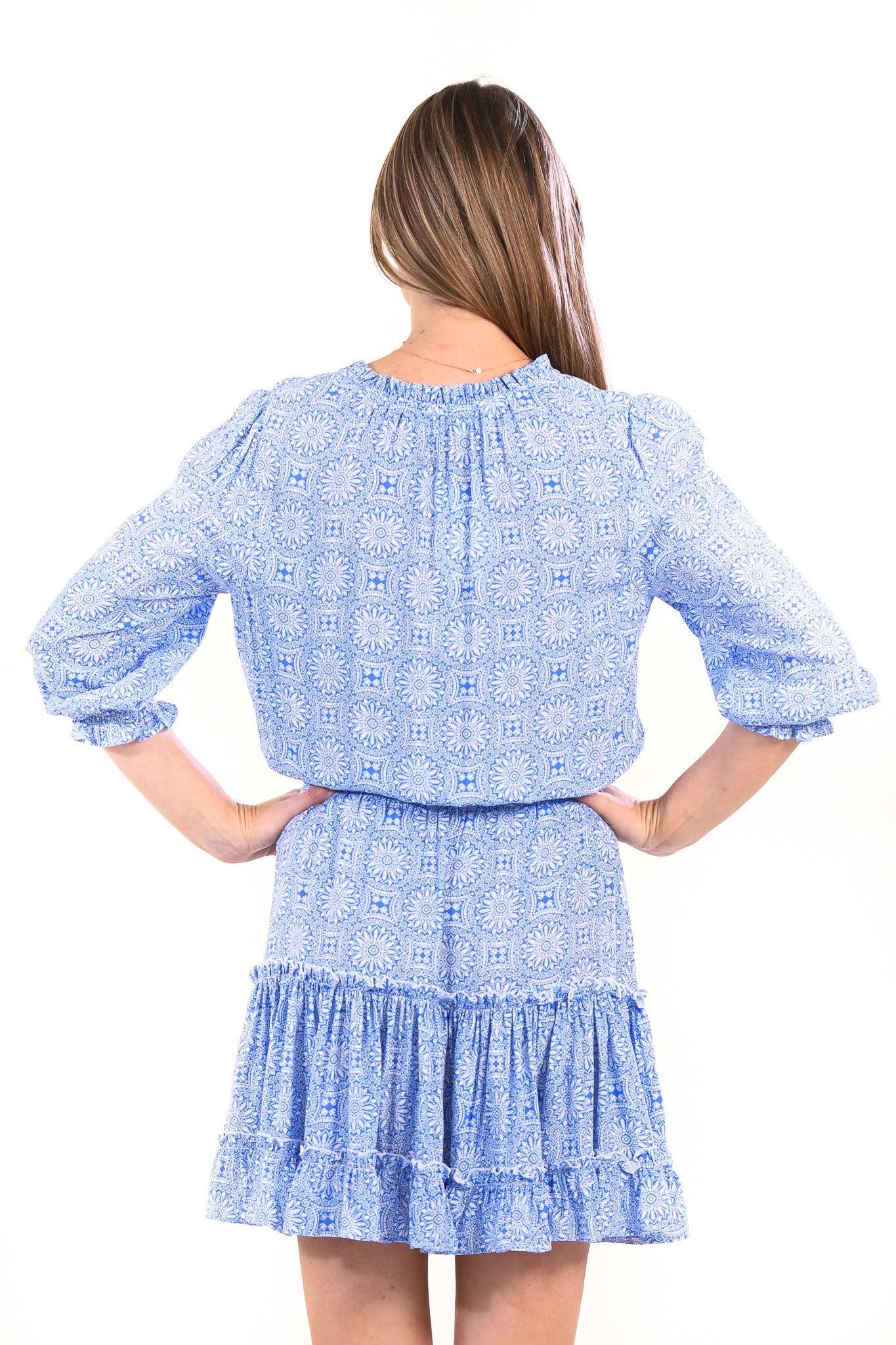 Ibiza Dress / Periwinkle Medallion