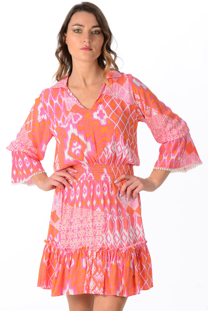 Mia Dress / Flamingo