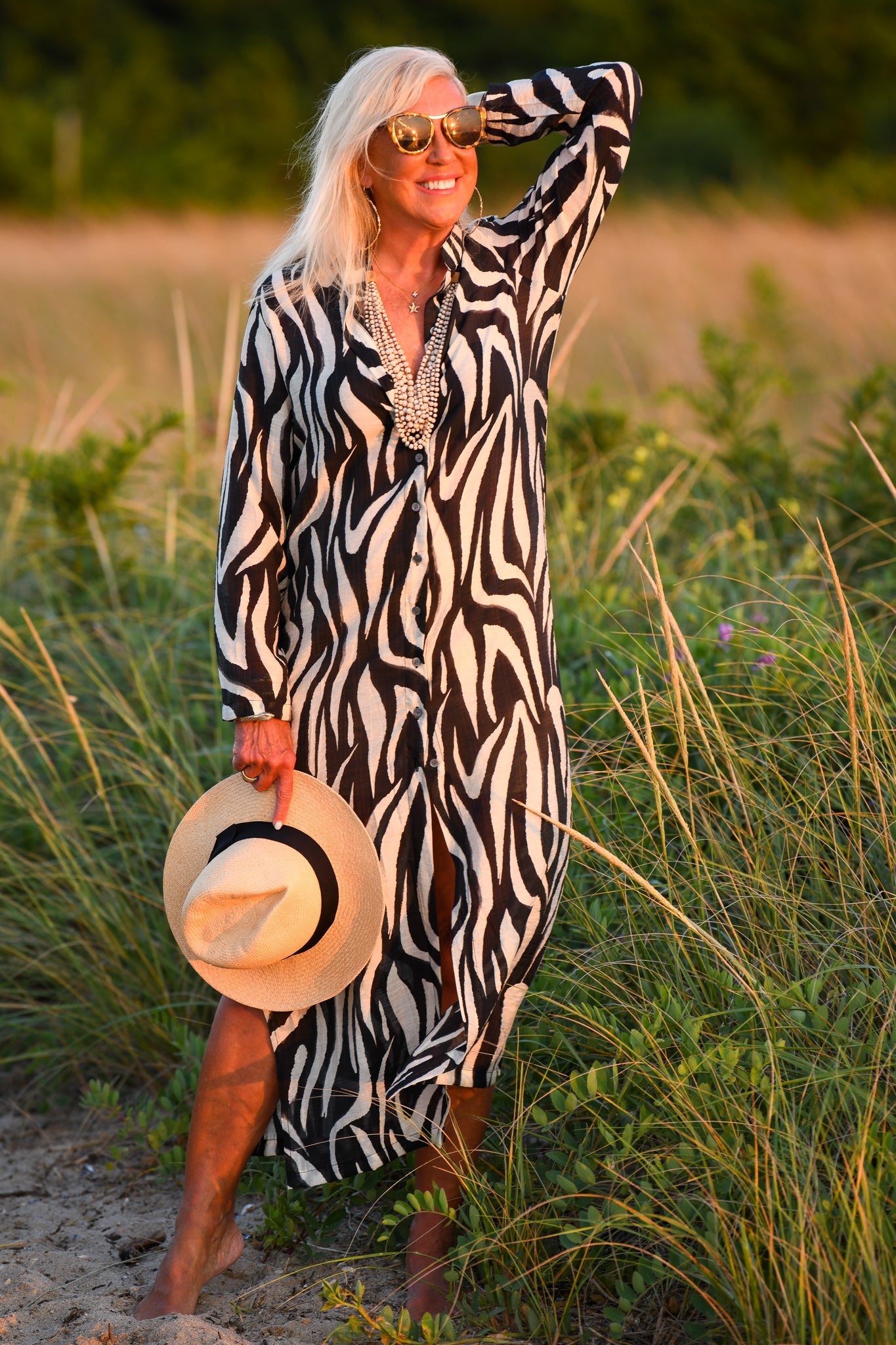 Mandarin Duster / Black Zebra