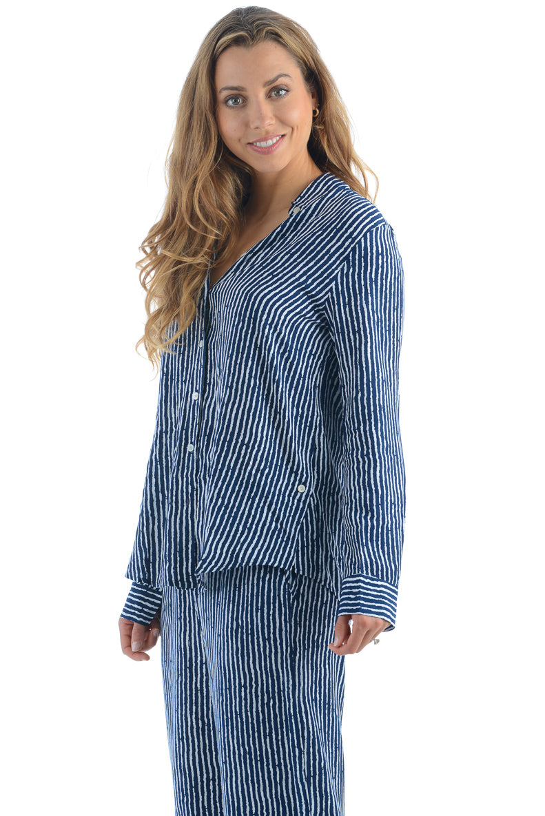 Catalina Shirt / Navy Stripe