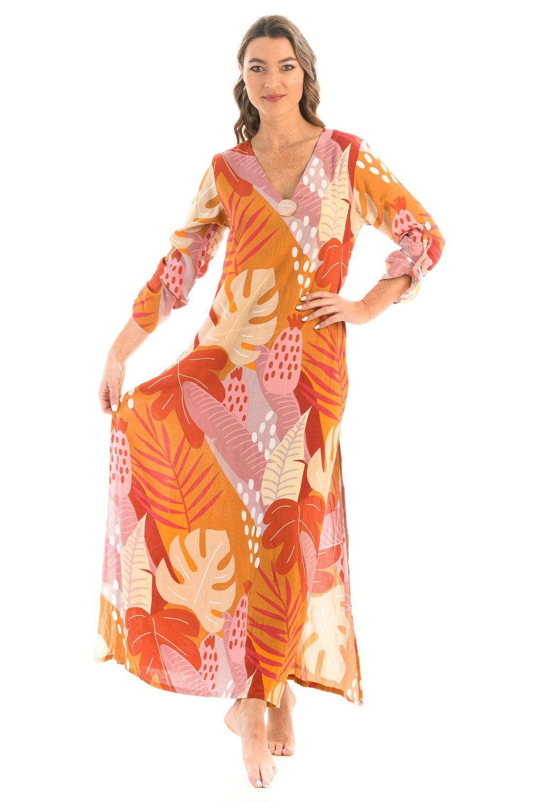 Seychelles Kaftan / Citrus Tropical