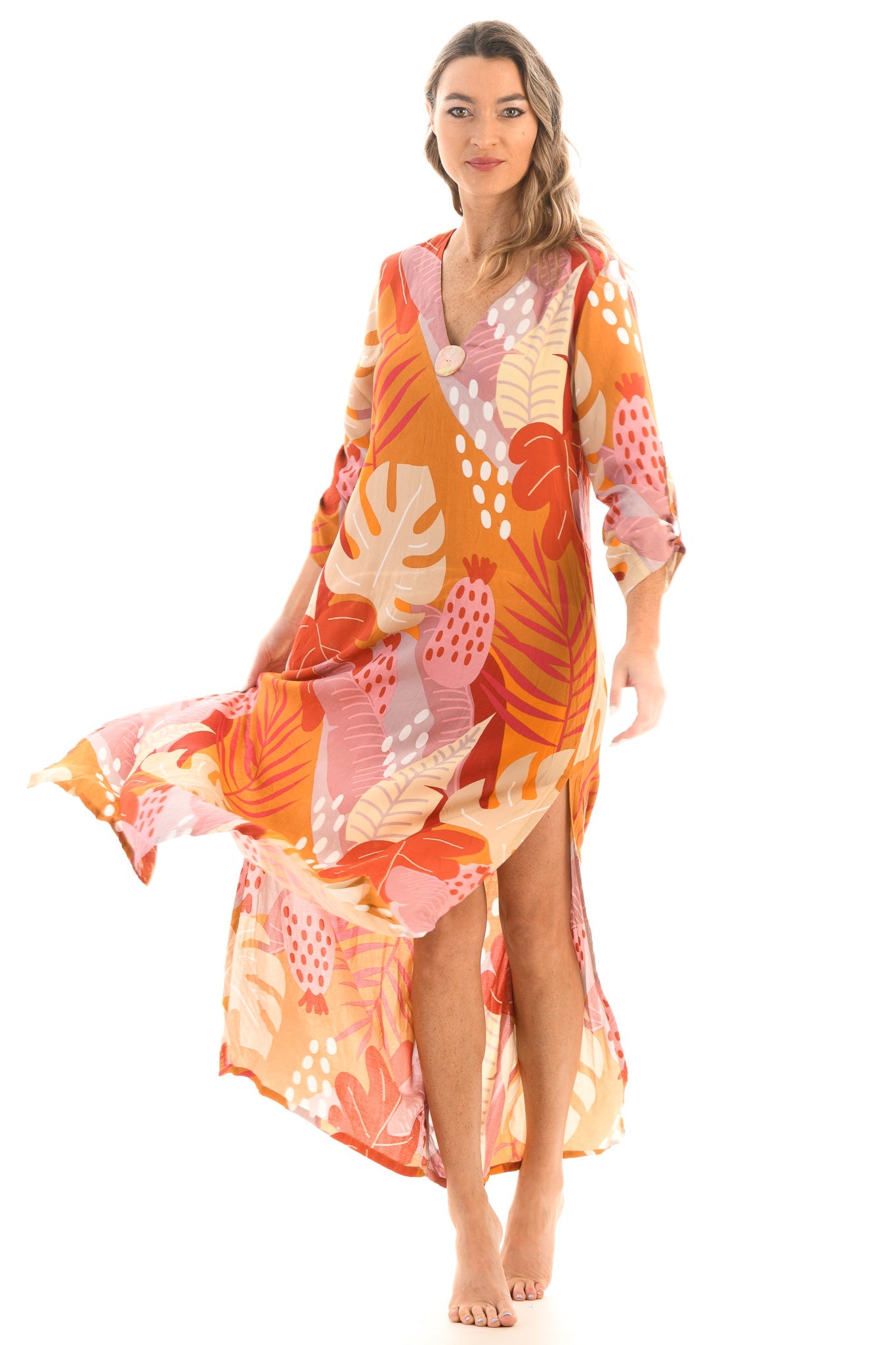 Seychelles Kaftan / Citrus Tropical