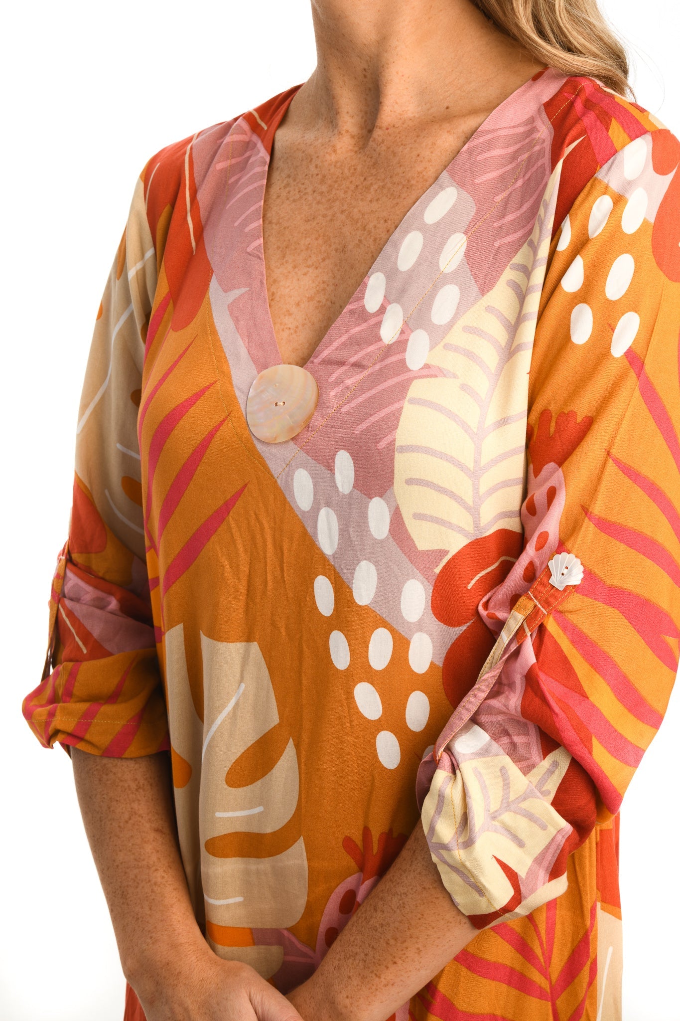 Seychelles Kaftan / Citrus Tropical