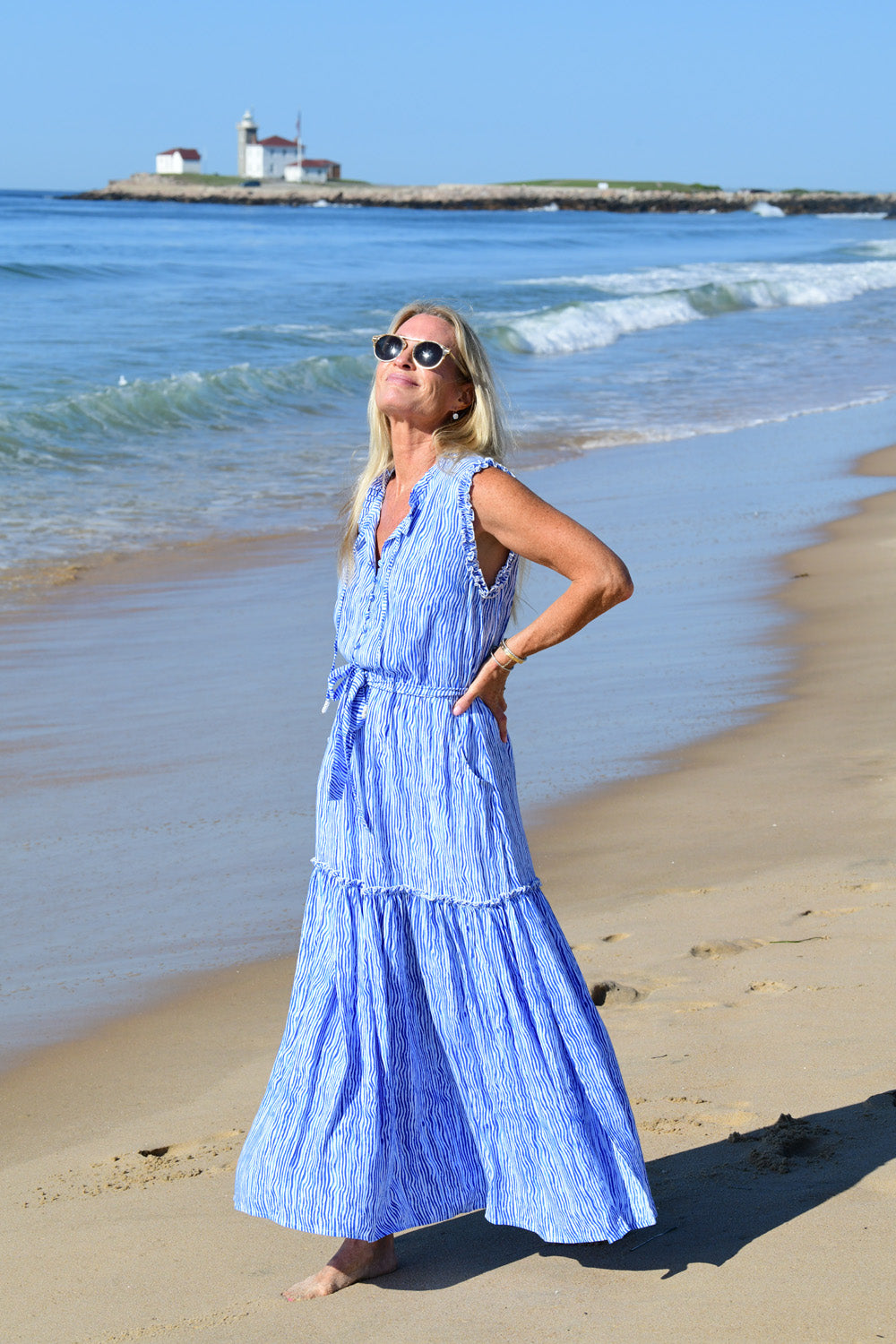 Alexis Dress / Blue Wave