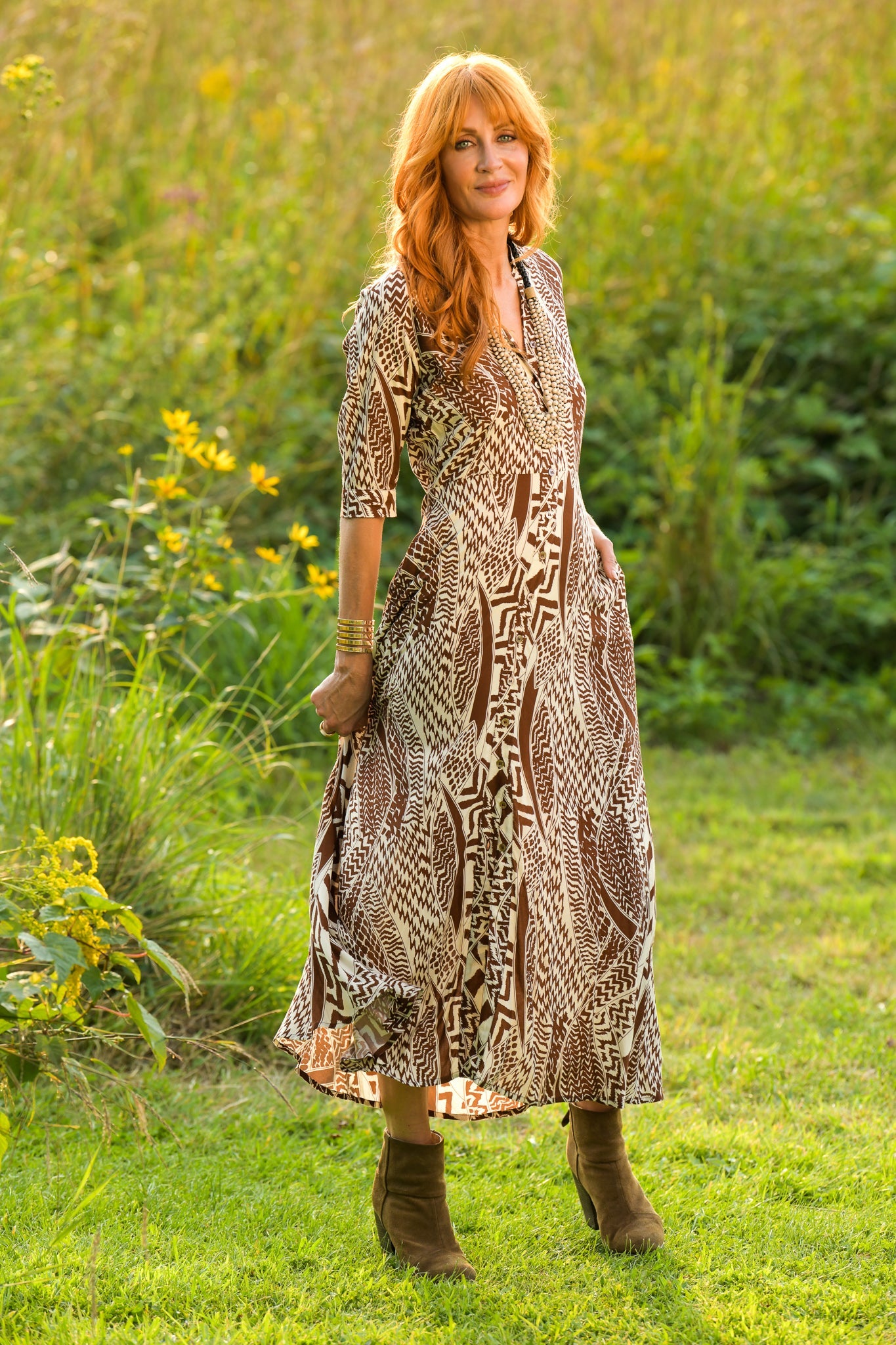 Princess Dress / Terra Cotta Tribal