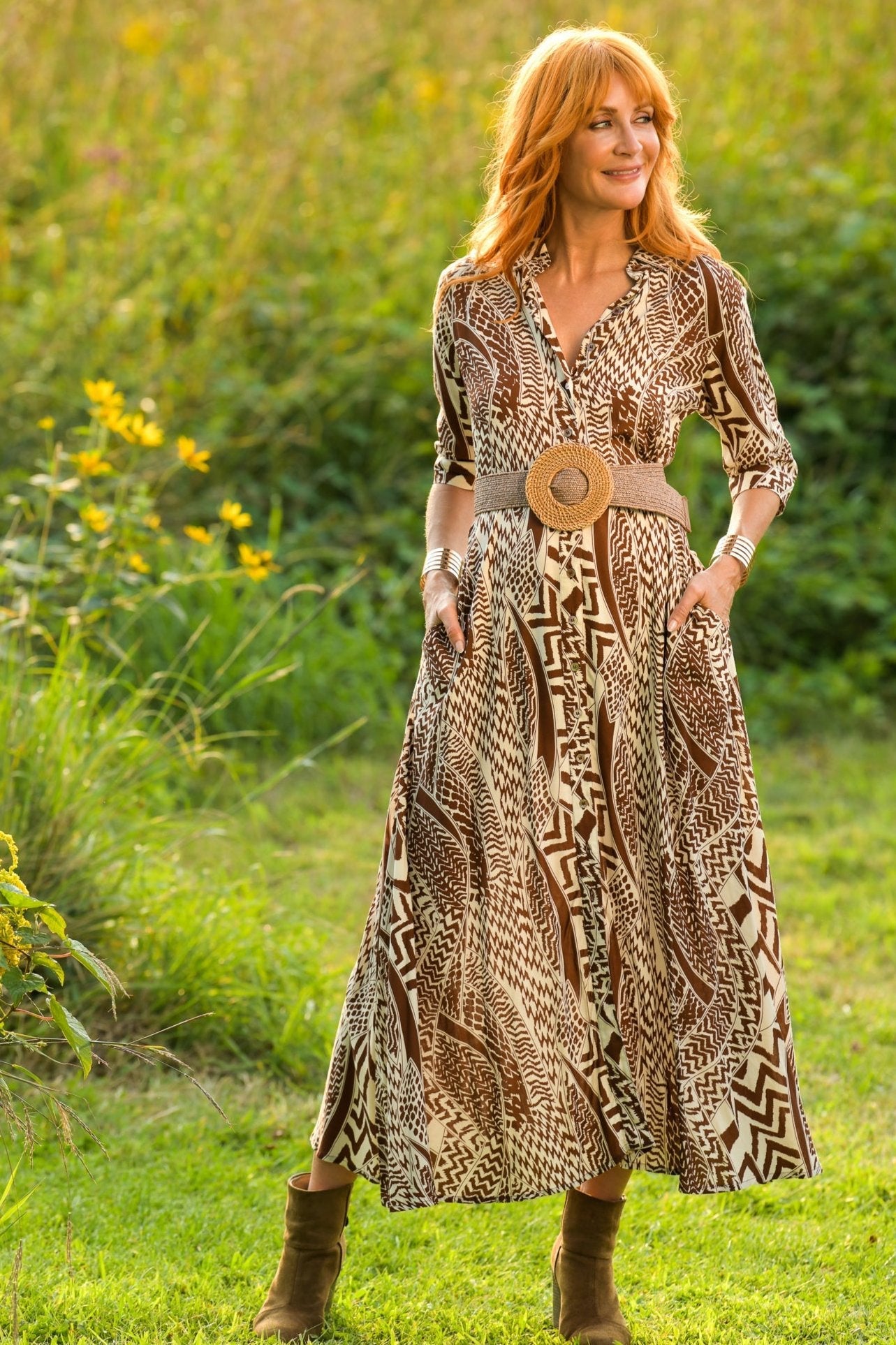 Princess Dress / Terra Cotta Tribal
