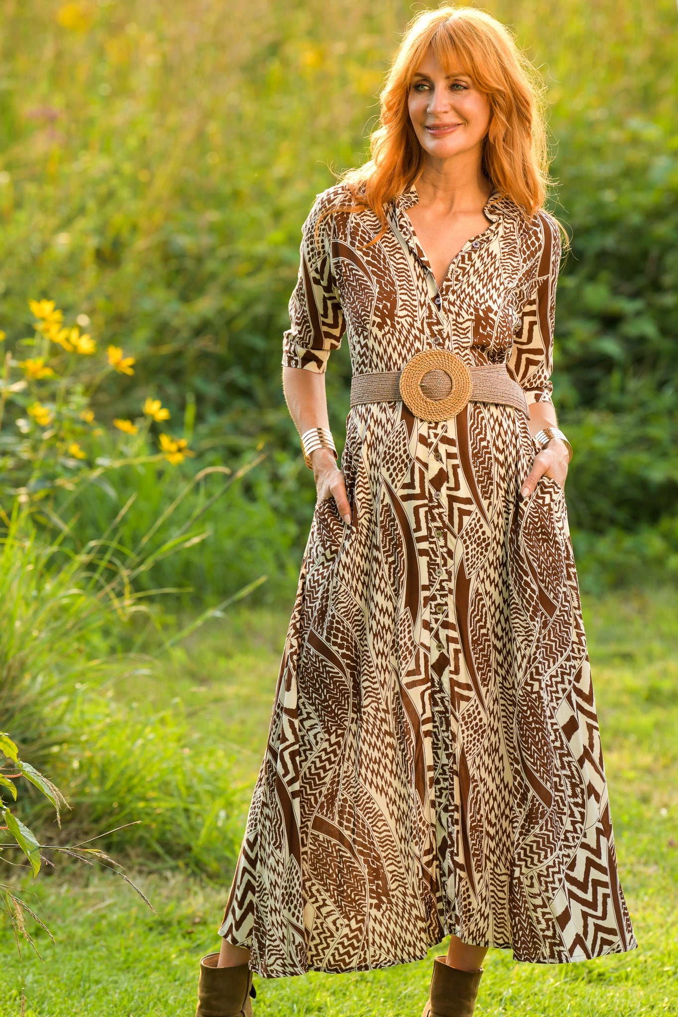 Princess Dress / Terra Cotta Tribal