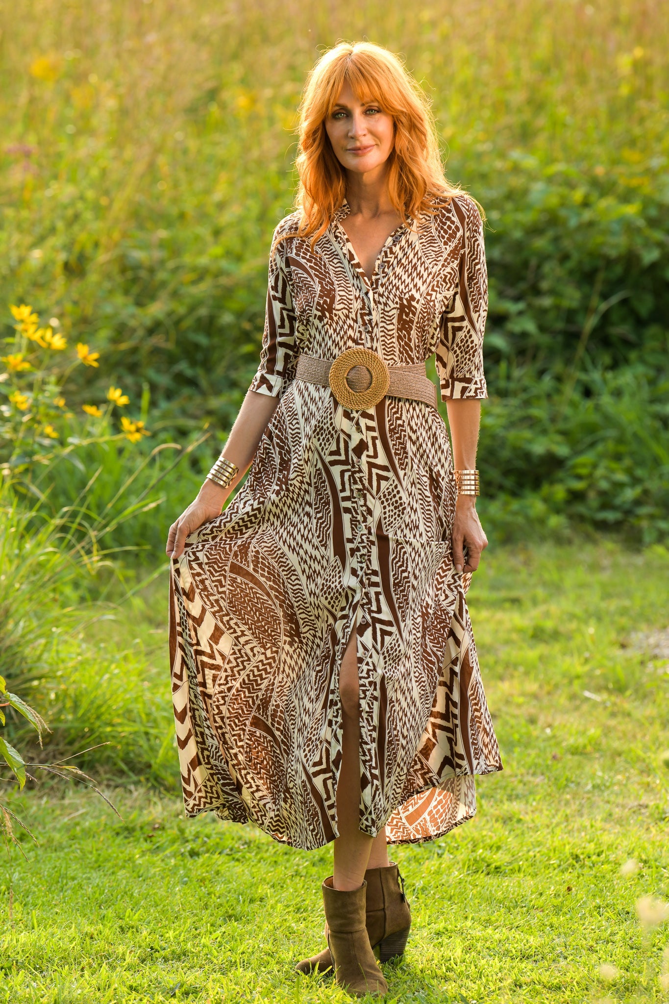 Princess Dress / Terra Cotta Tribal
