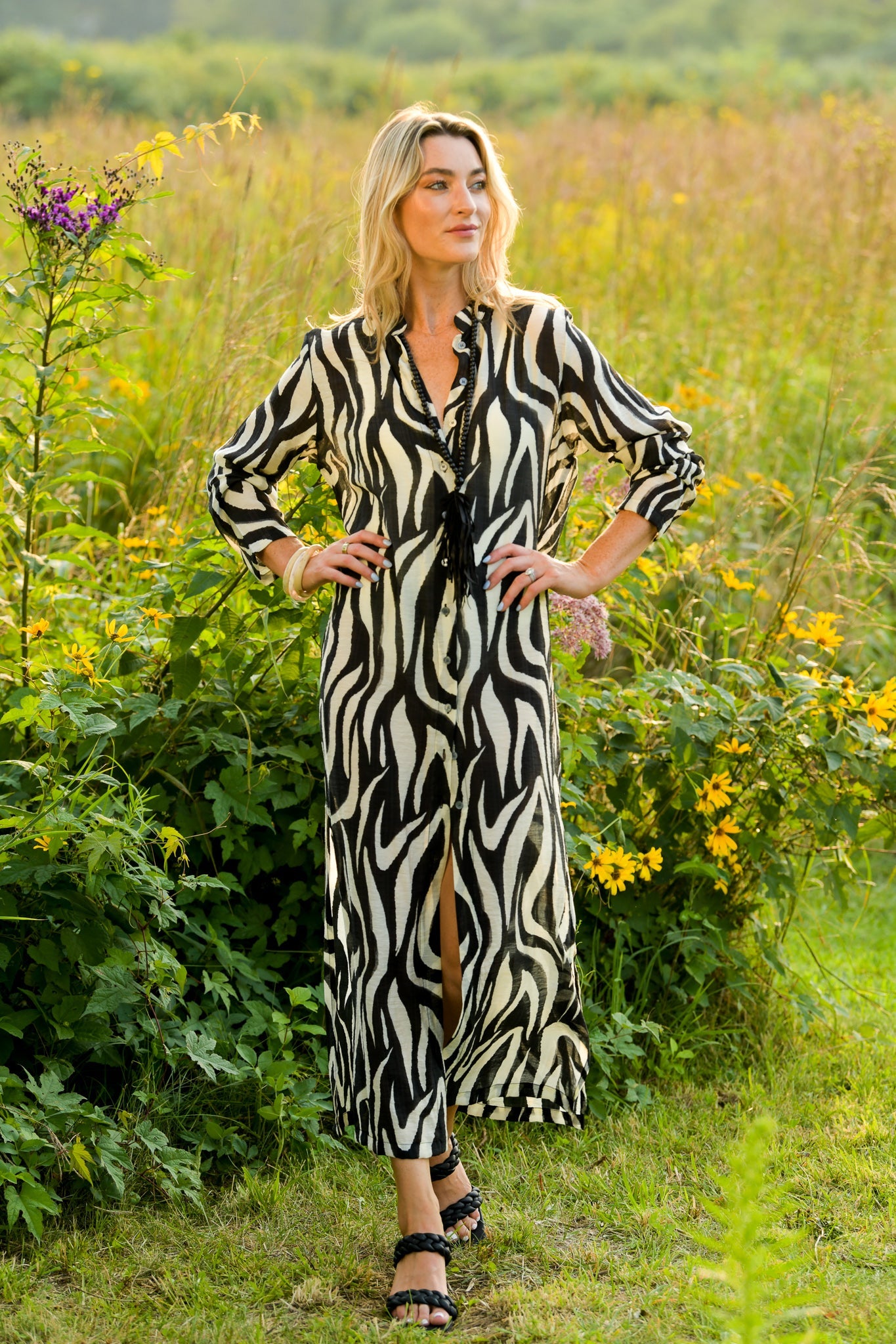 Mandarin Duster / Black Zebra