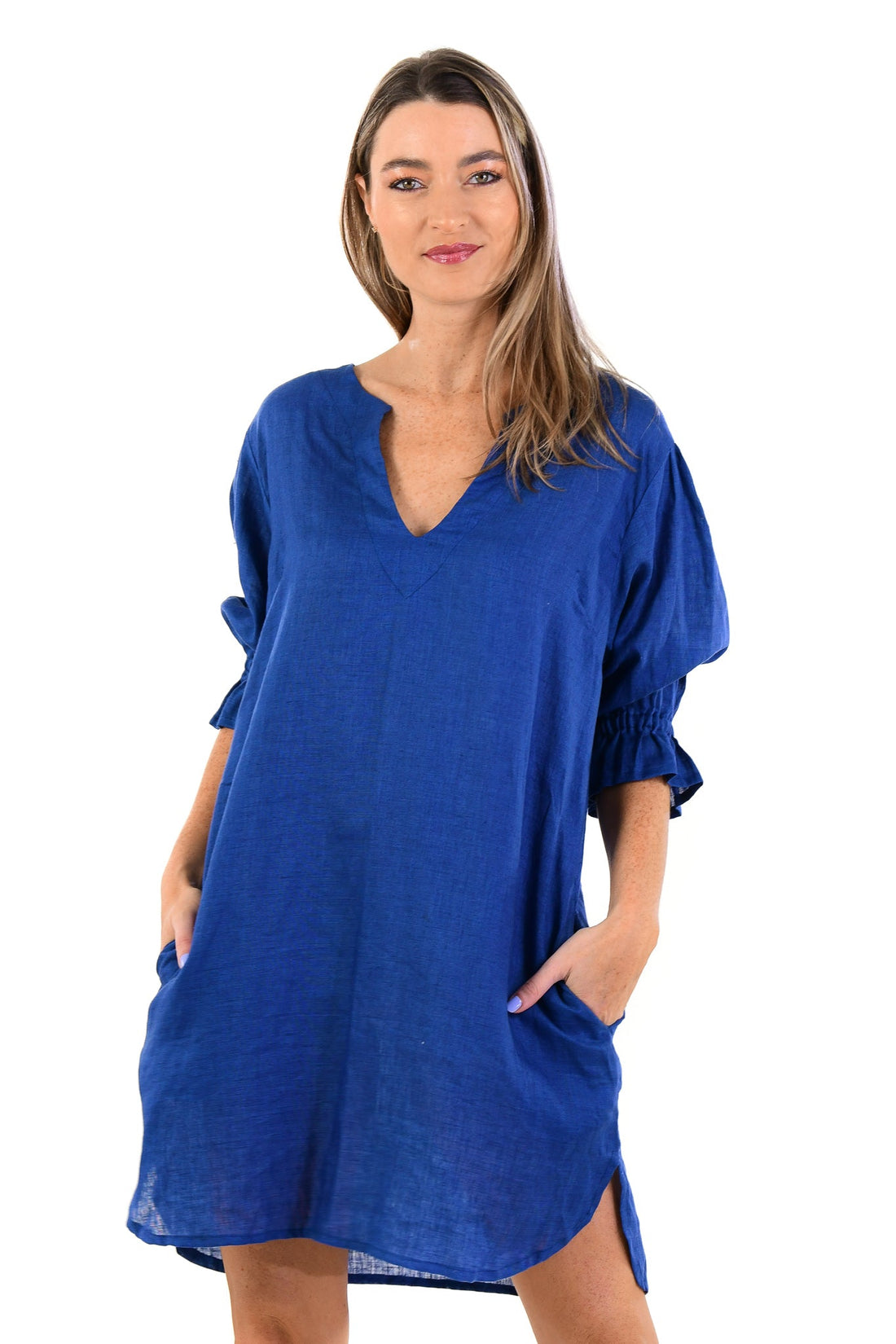 Deborah Dress / Indigo