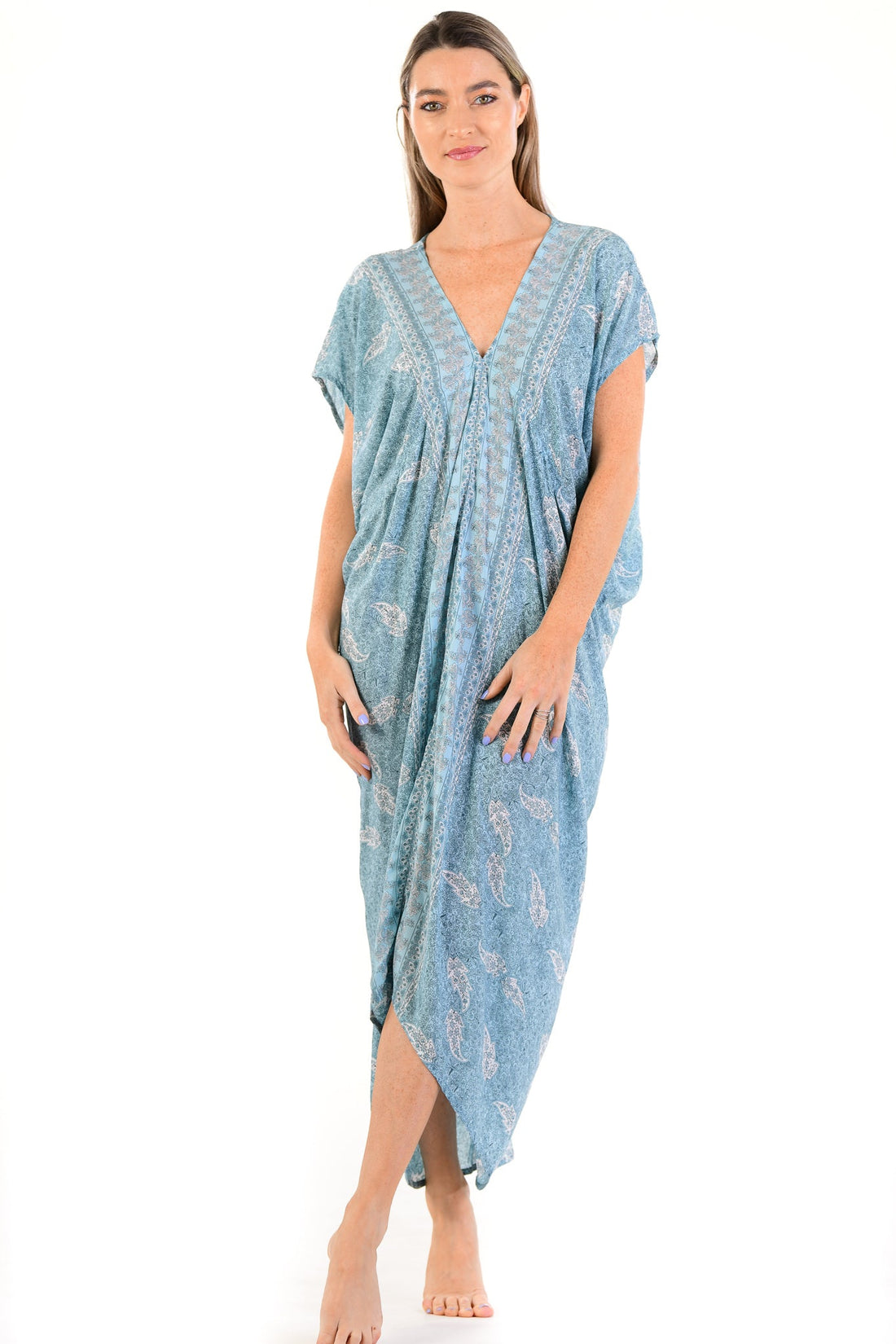 Santorini Kaftan / Sea Mist