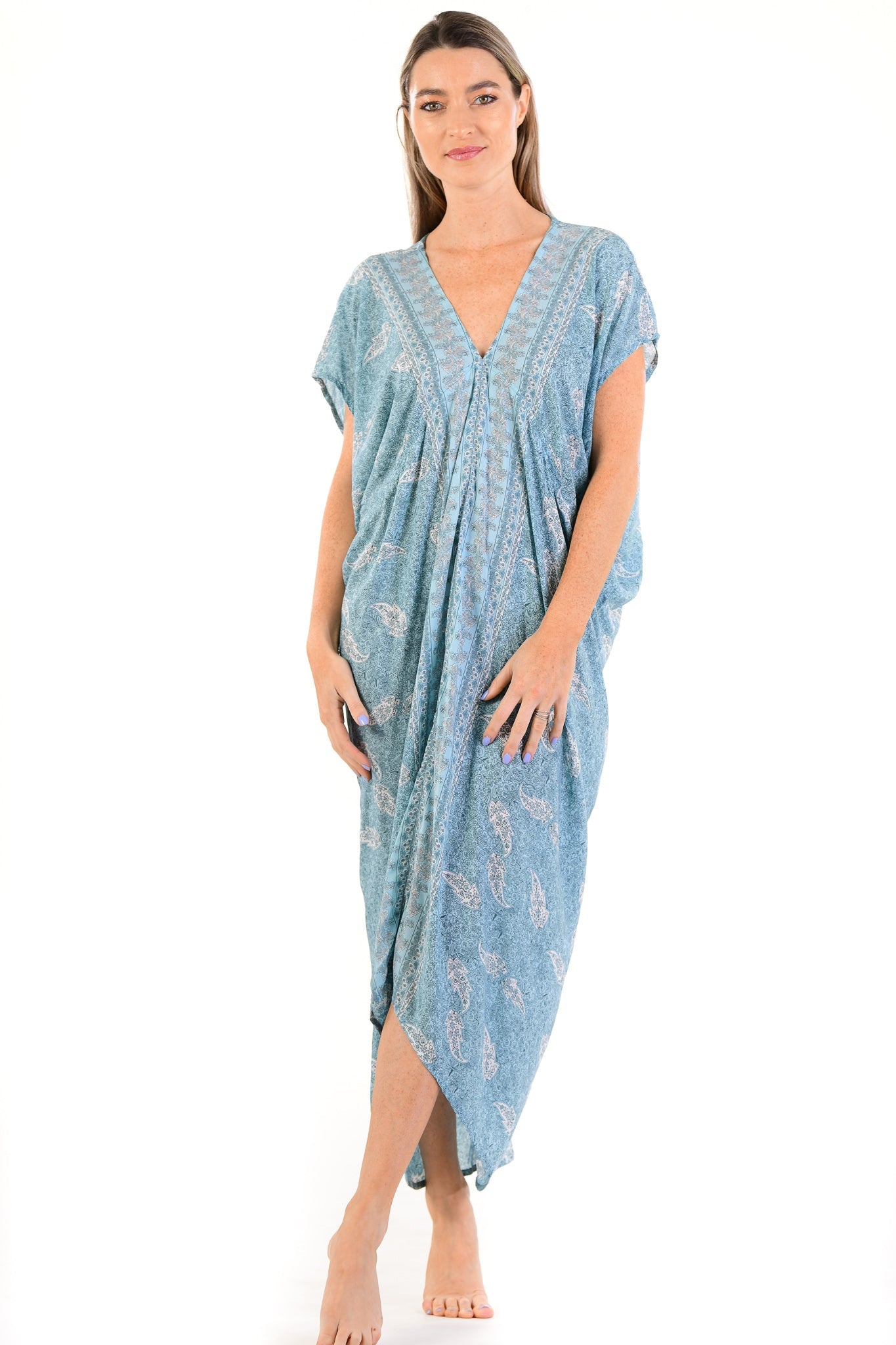 Santorini Kaftan / Sea Mist