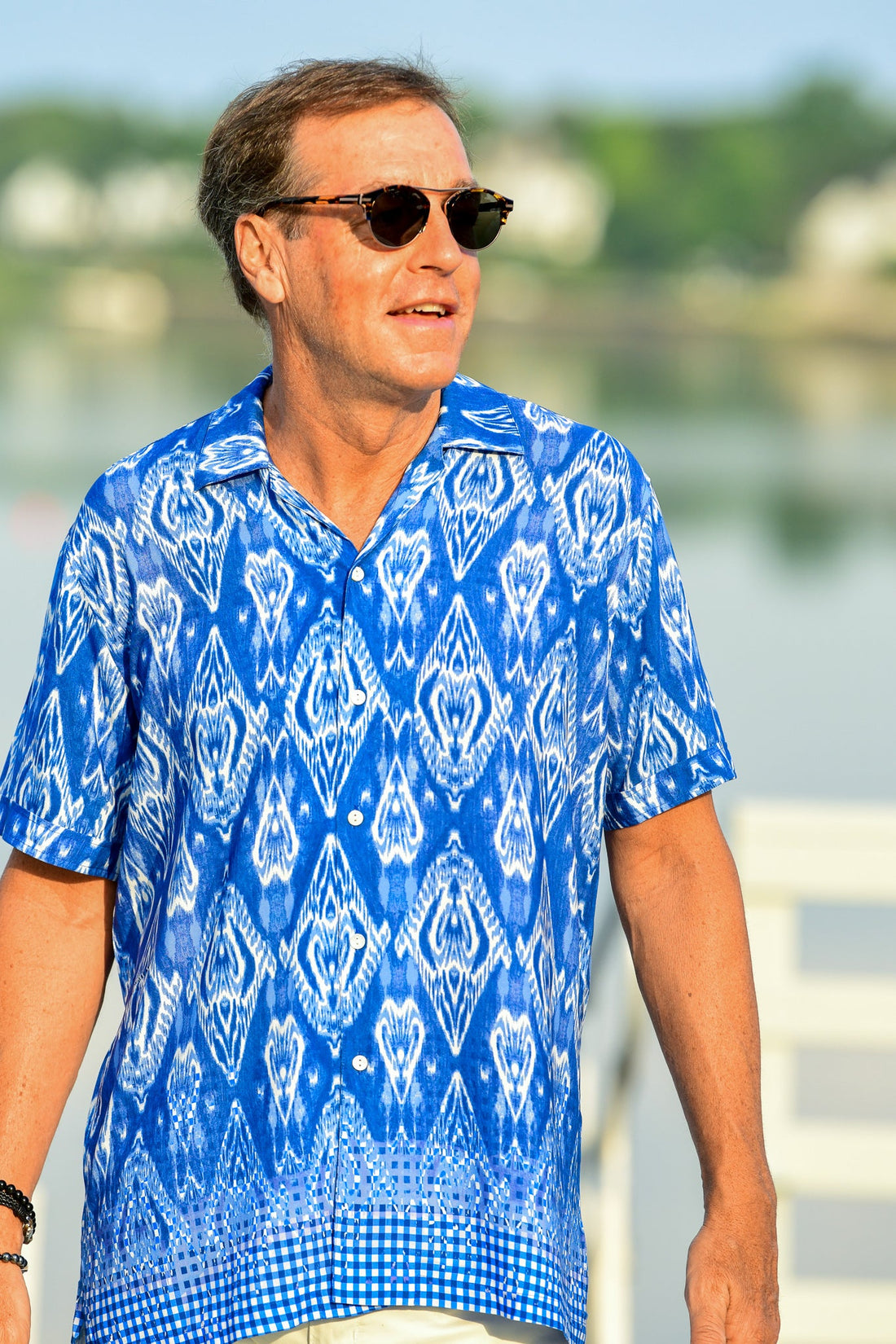Men's Panama Shirt / Marine