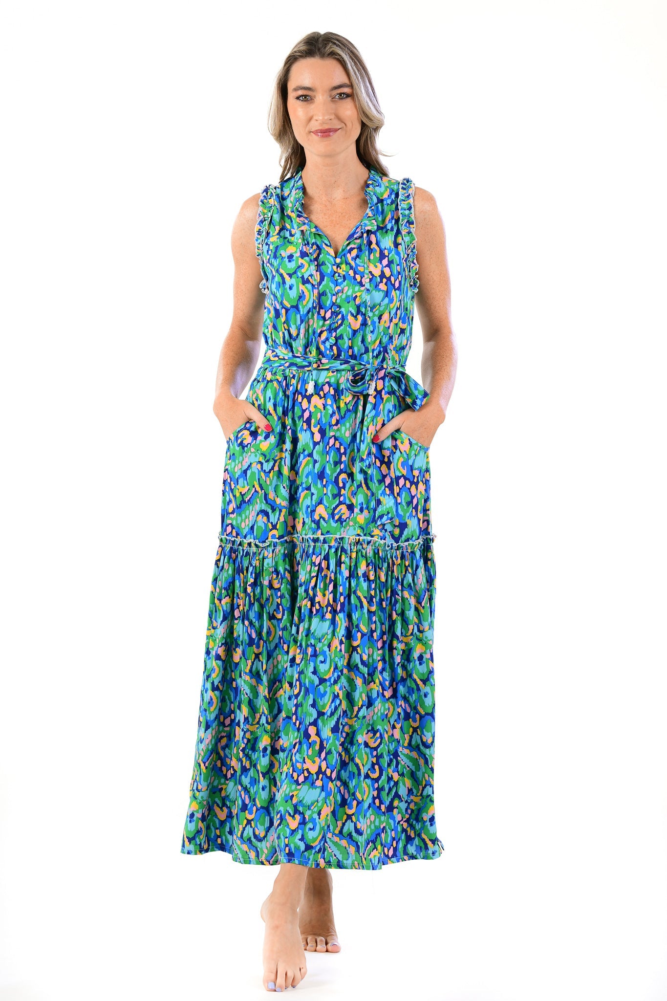 Alexis Dress / Green Multi