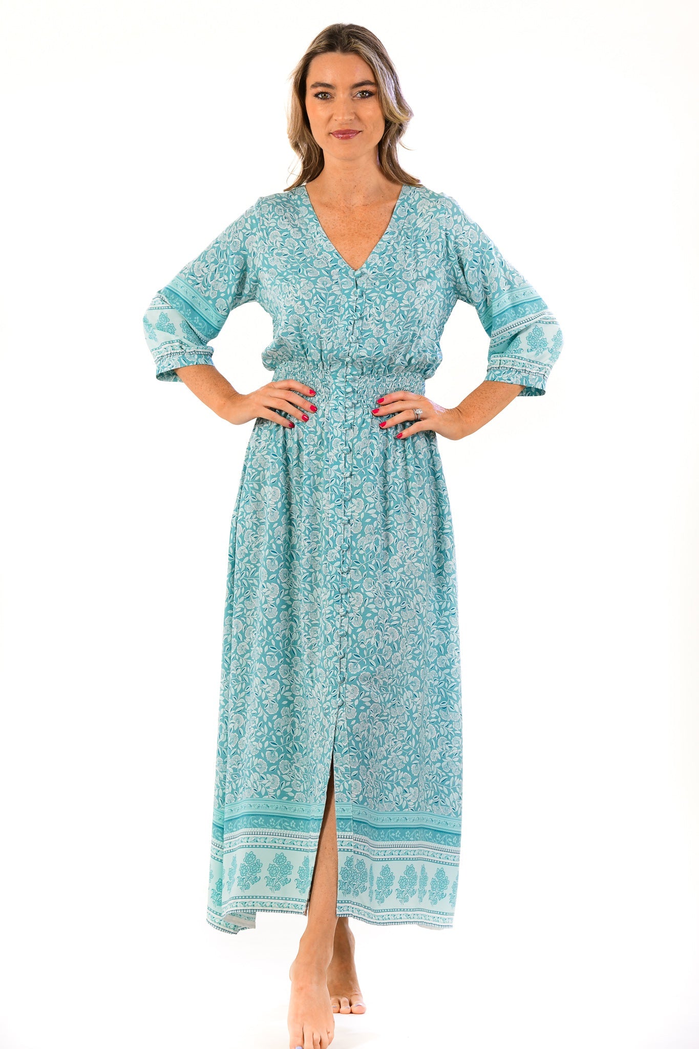 Kelsey Dress / Seafoam