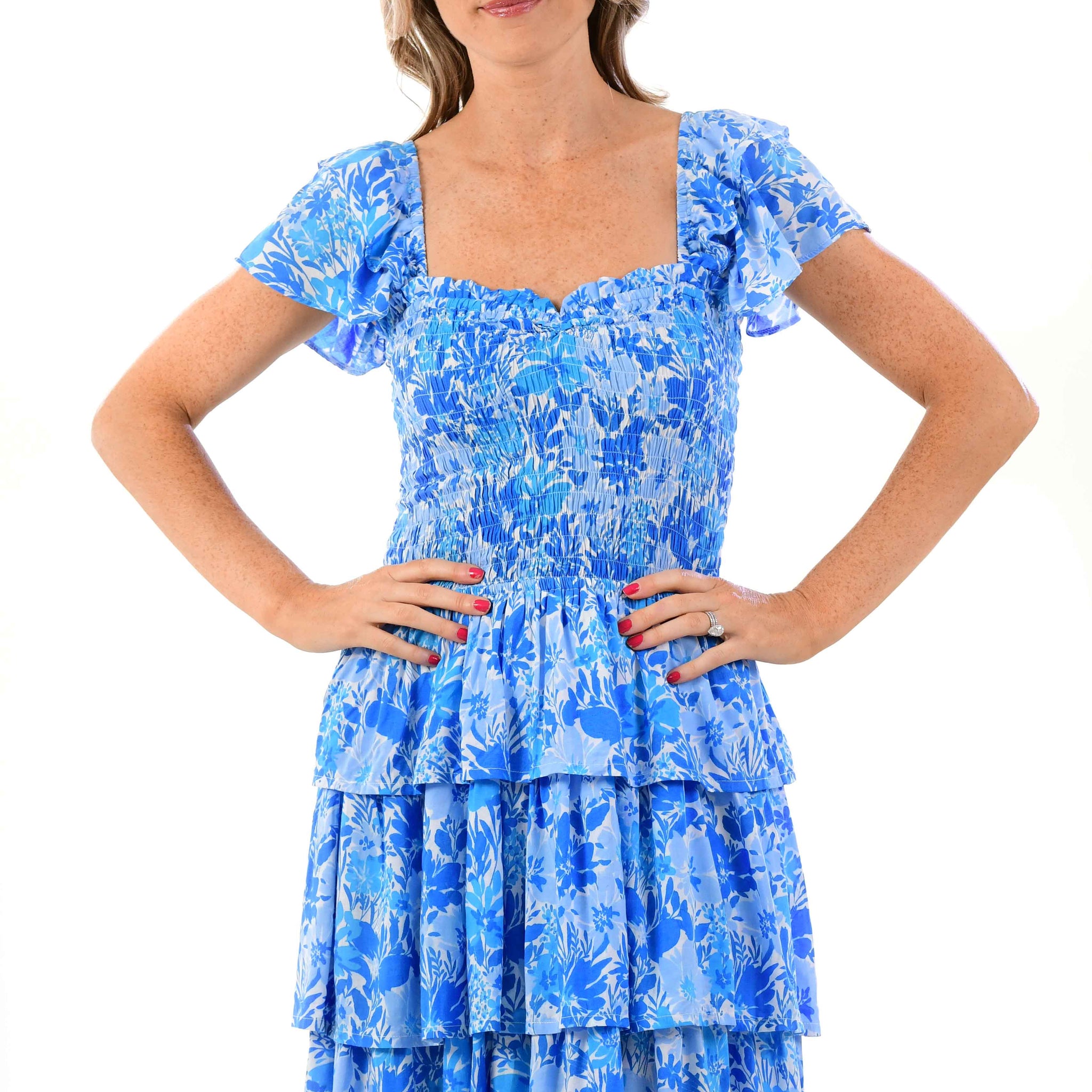 Emily Dress / Cyan Blue