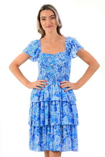 Emily Dress / Cyan Blue