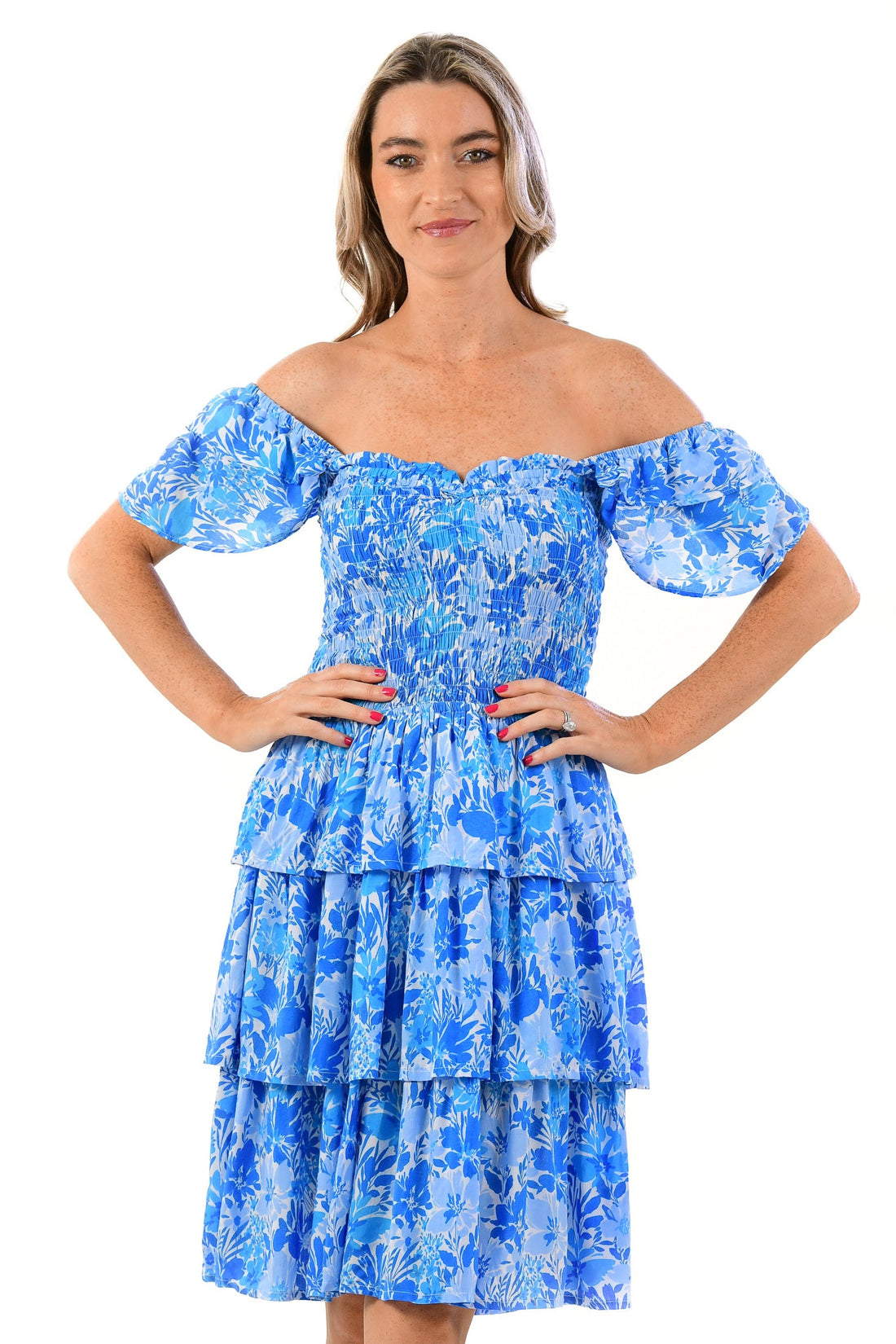 Emily Dress / Cyan Blue