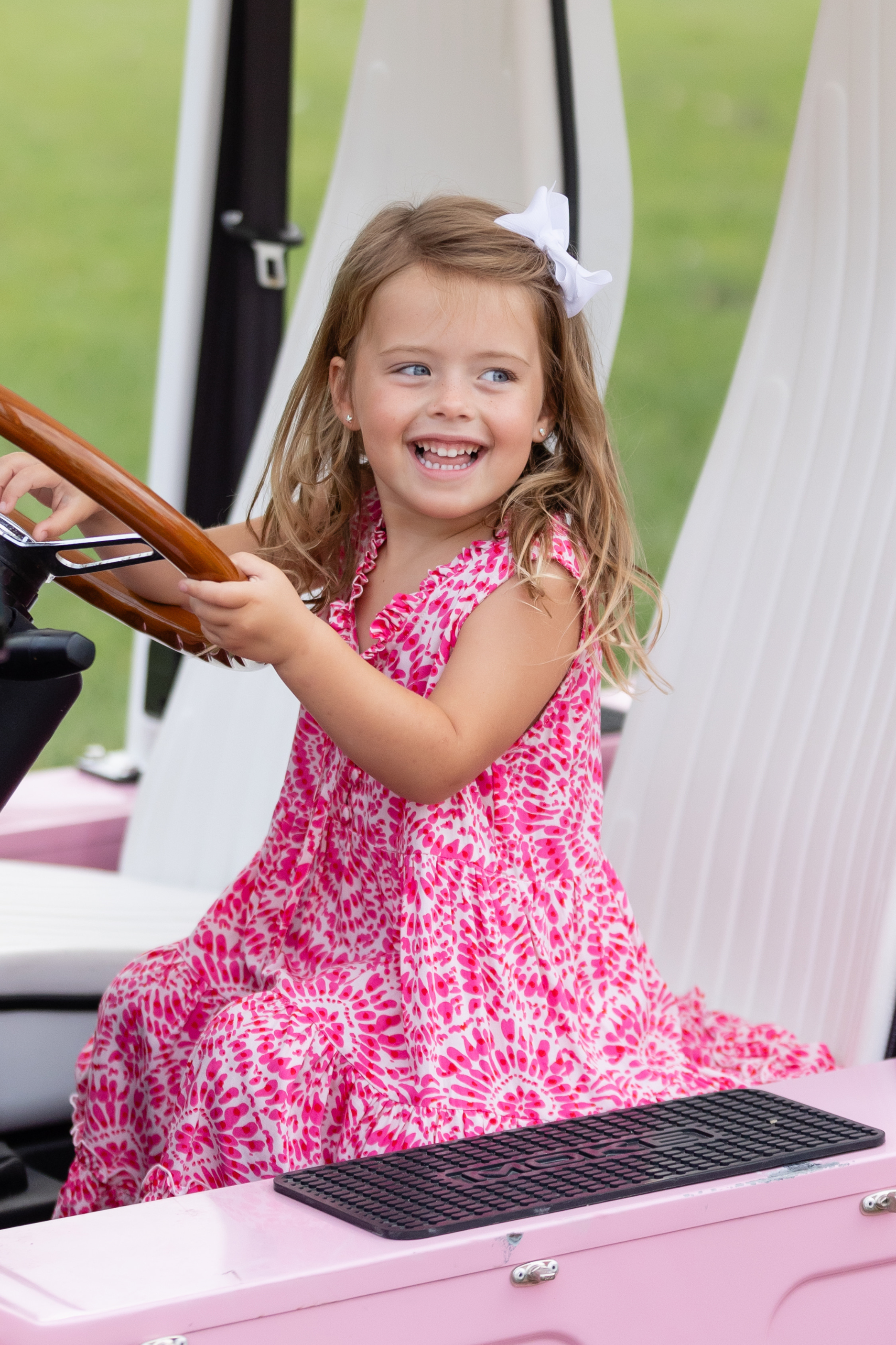 Girl's Kaia Dress / Cherry Fuchsia