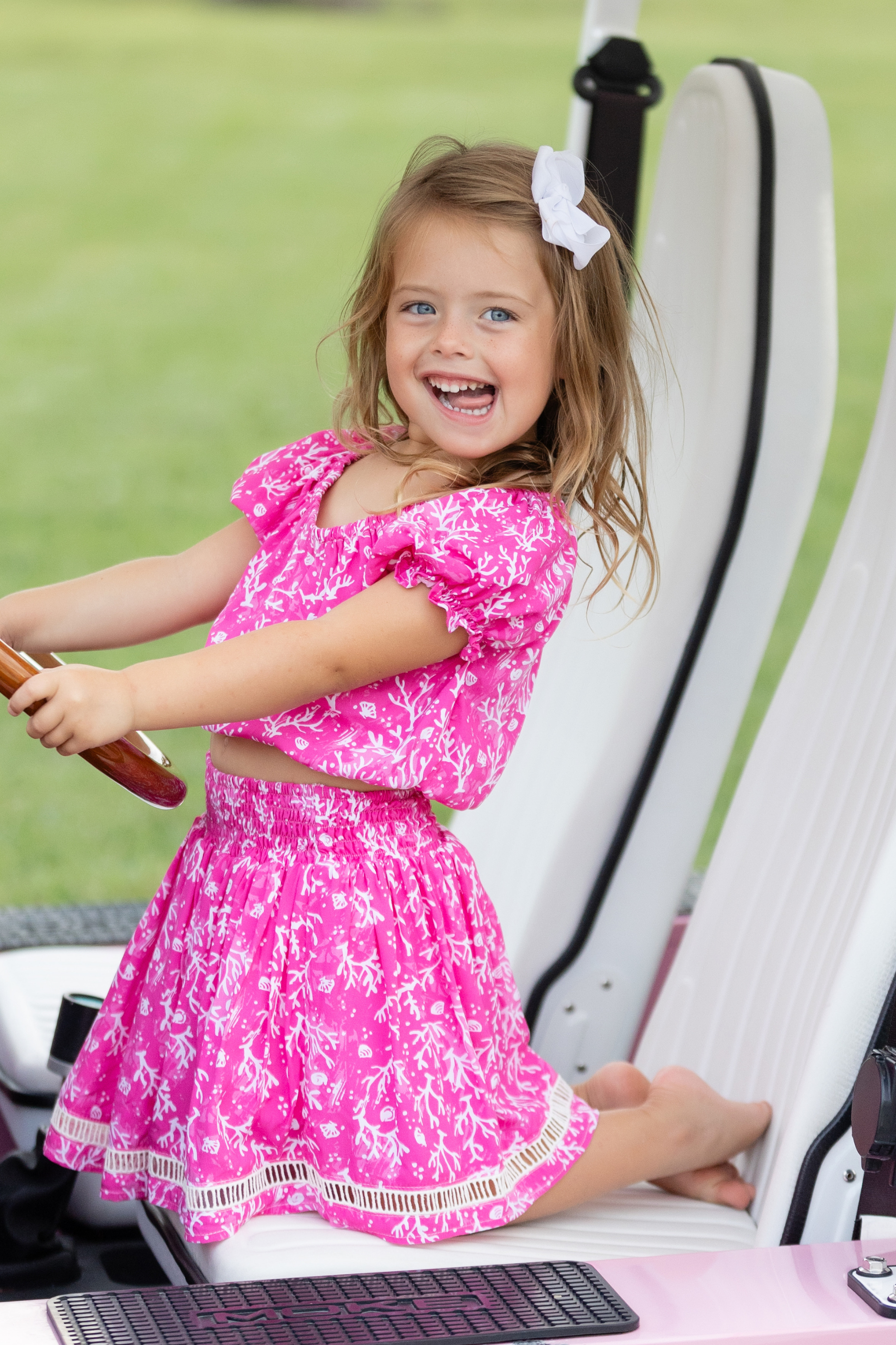 Girl's Rosie Set Top & Skirt / Pink Coral