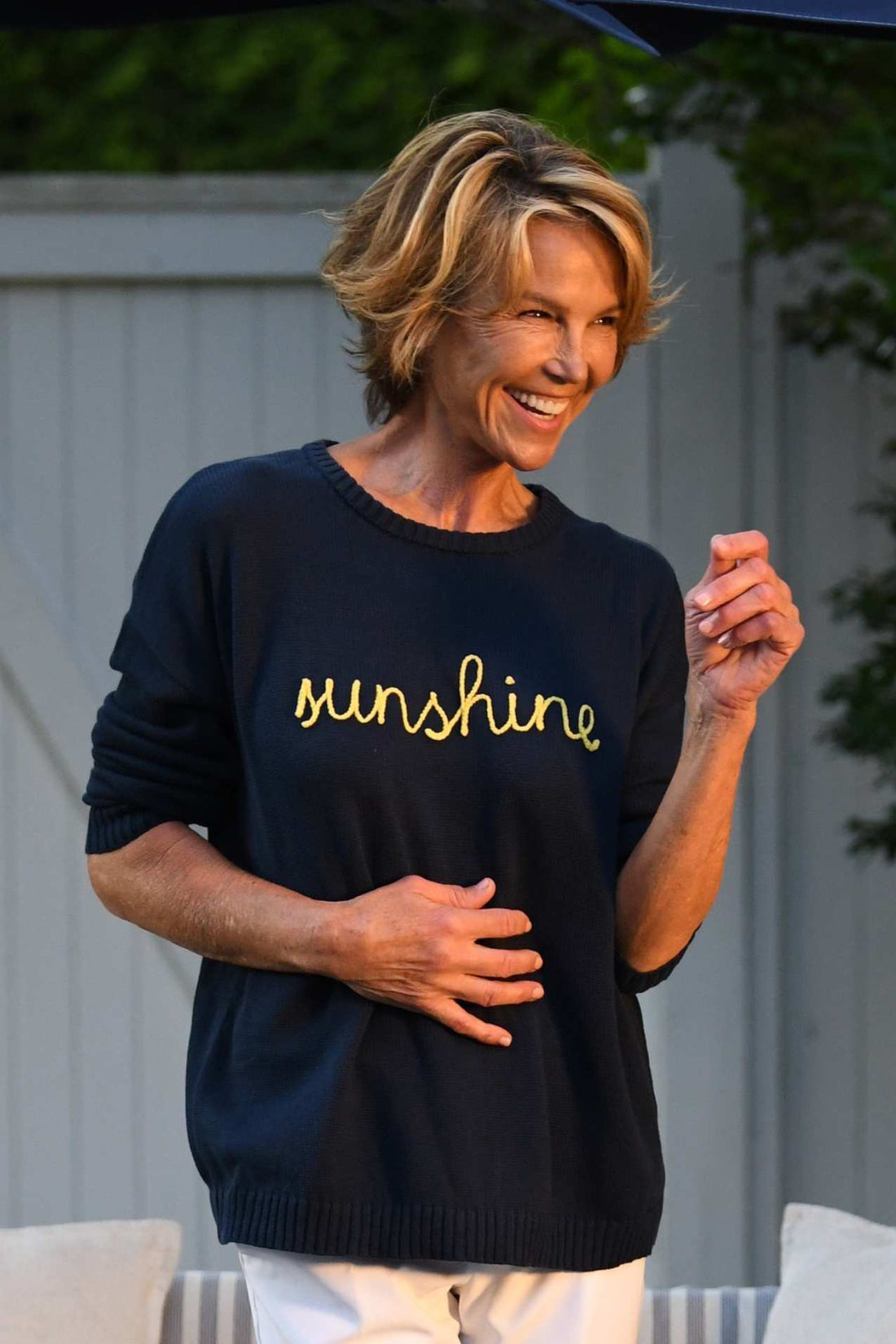 Sunshine Sweater / Navy Yellow