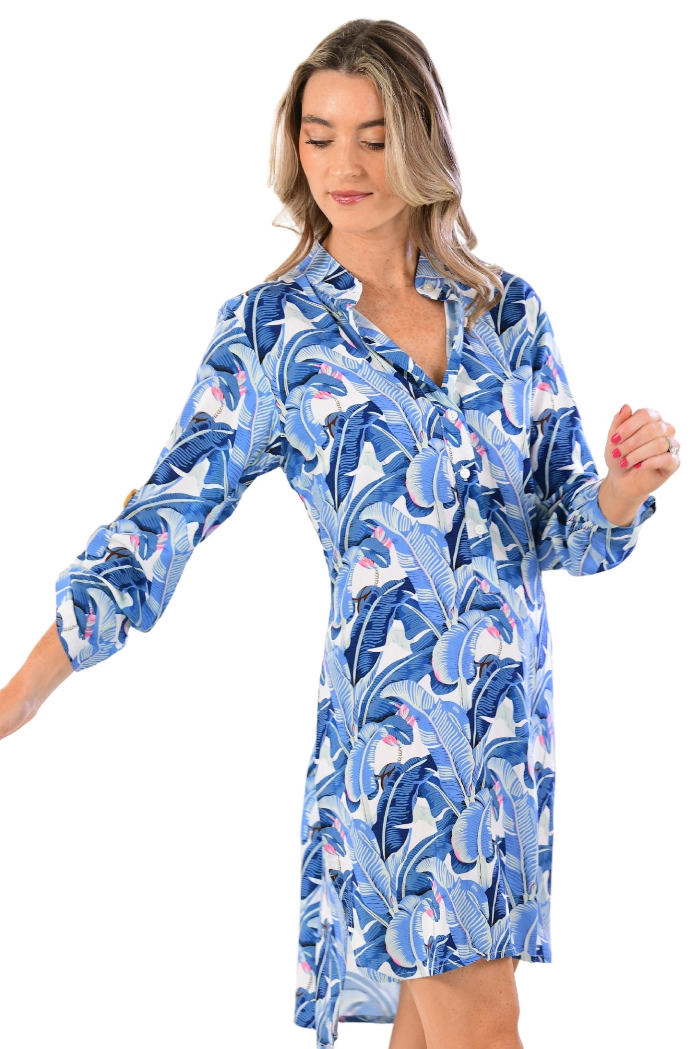 Day Tripper Dress / Cobalt Tropical