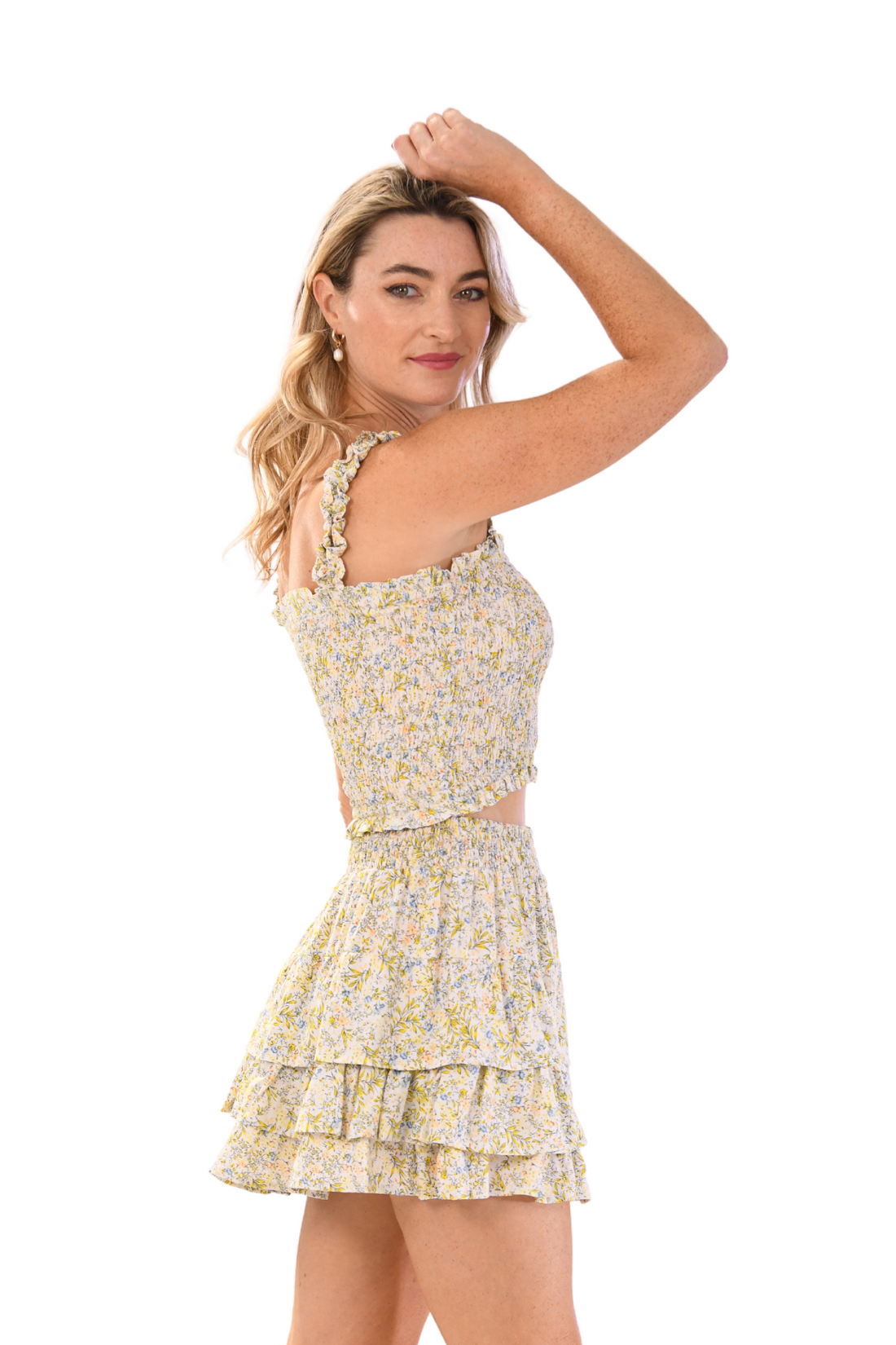 Lexi Set Skirt / Yellow Mini Flower