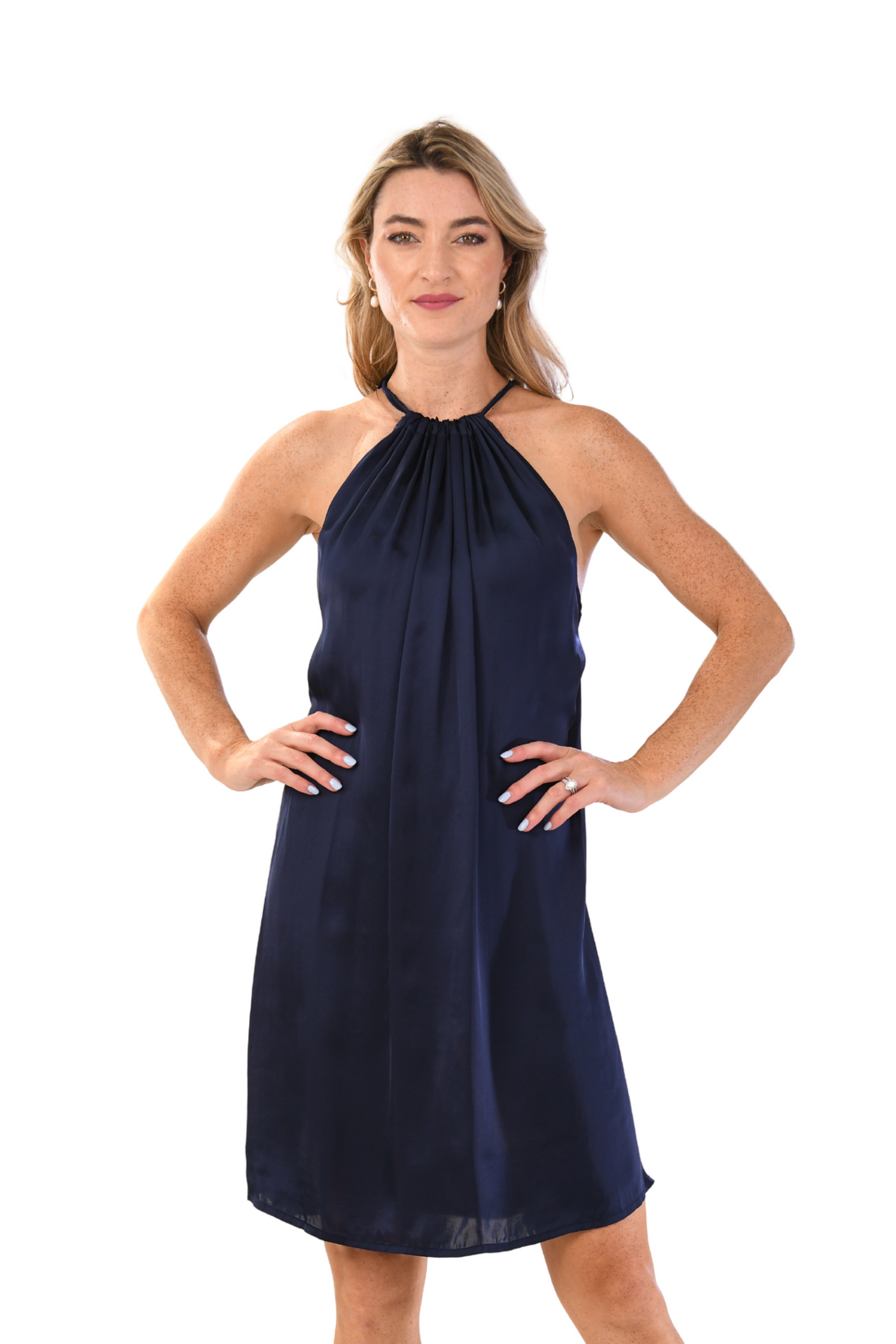 Elizabeth Dress Short / Sapphire