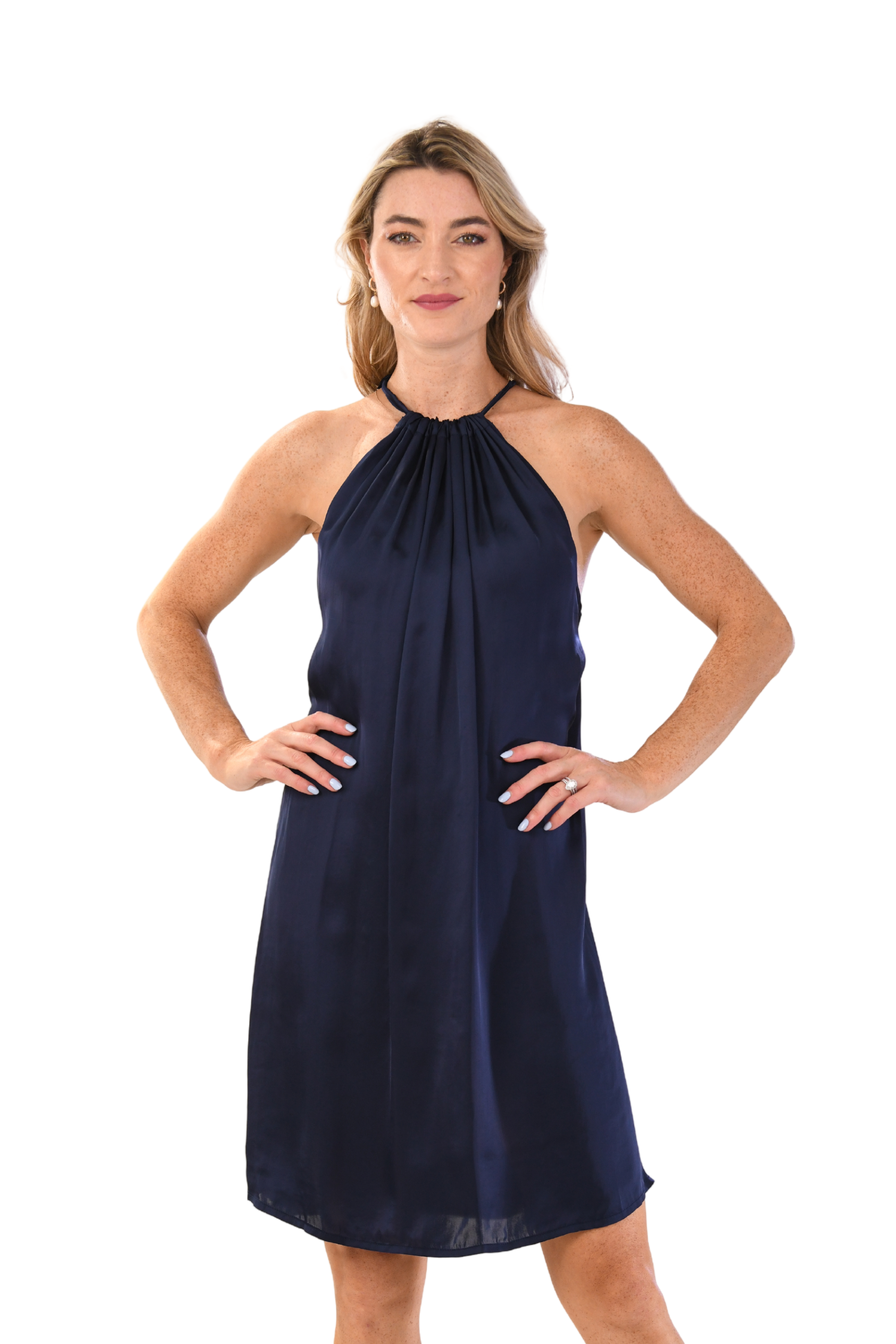 Elizabeth Dress Short / Sapphire