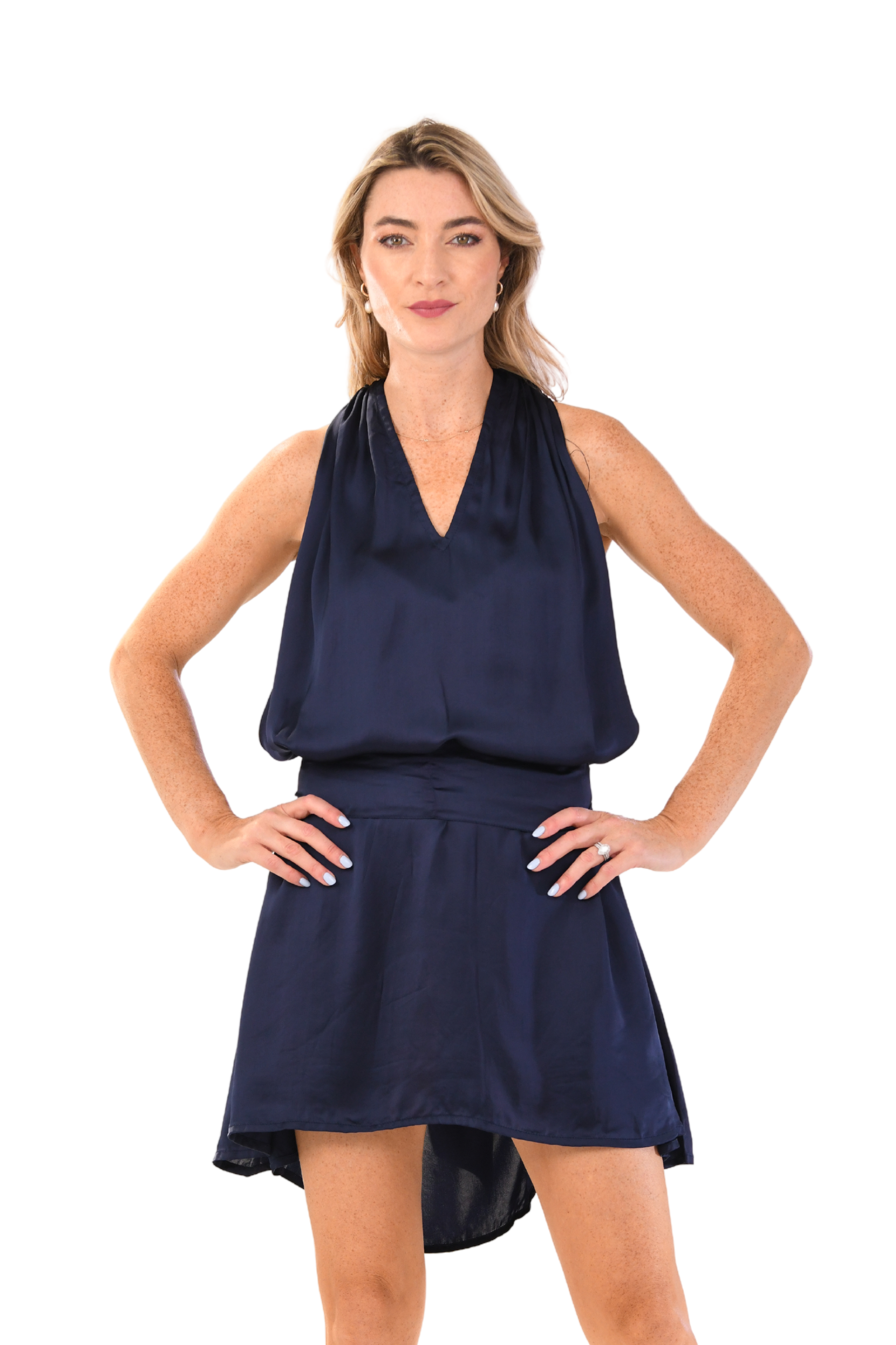Elizabeth Dress Short / Sapphire