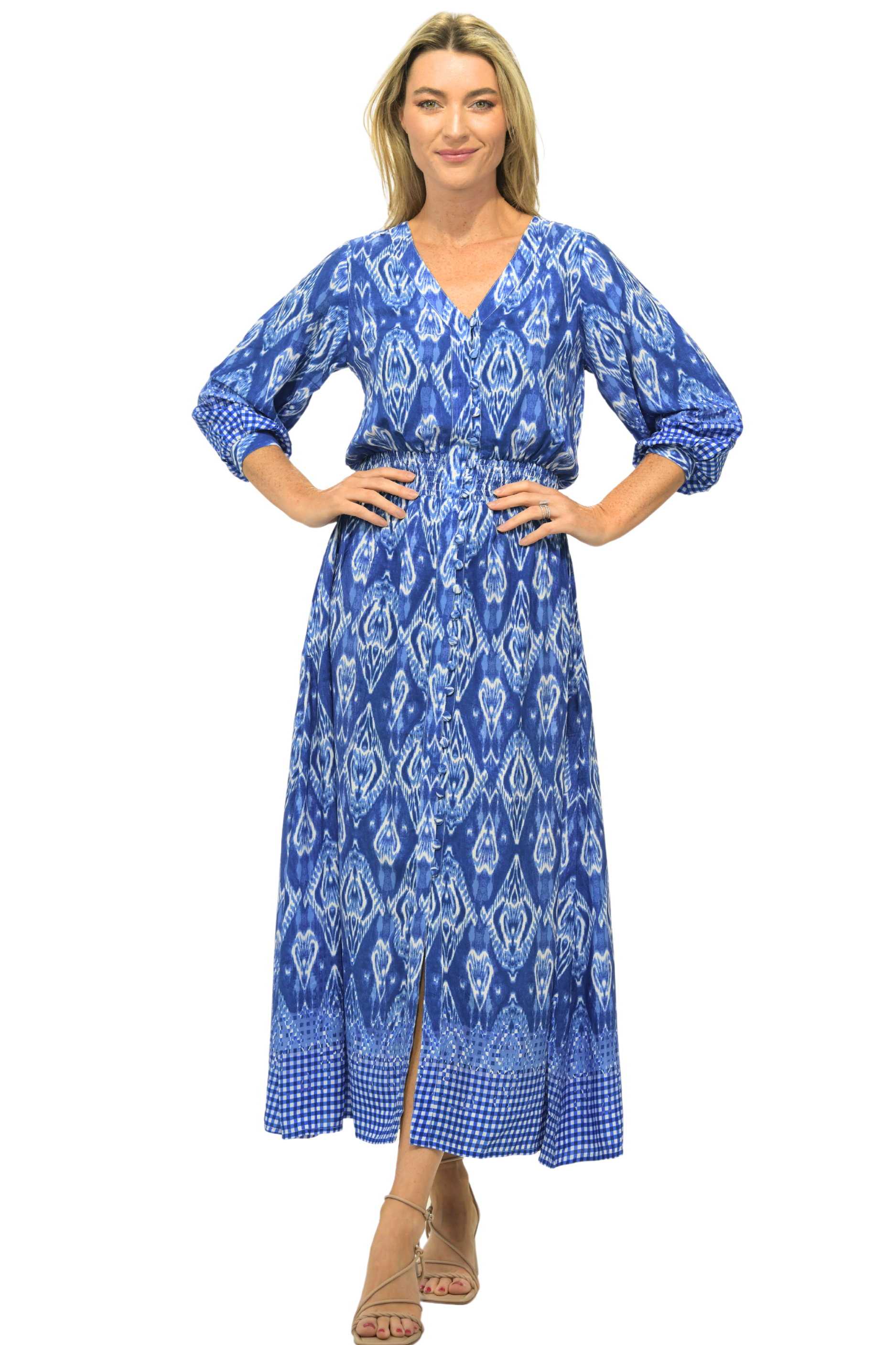 Kelsey Dress Long / Marine