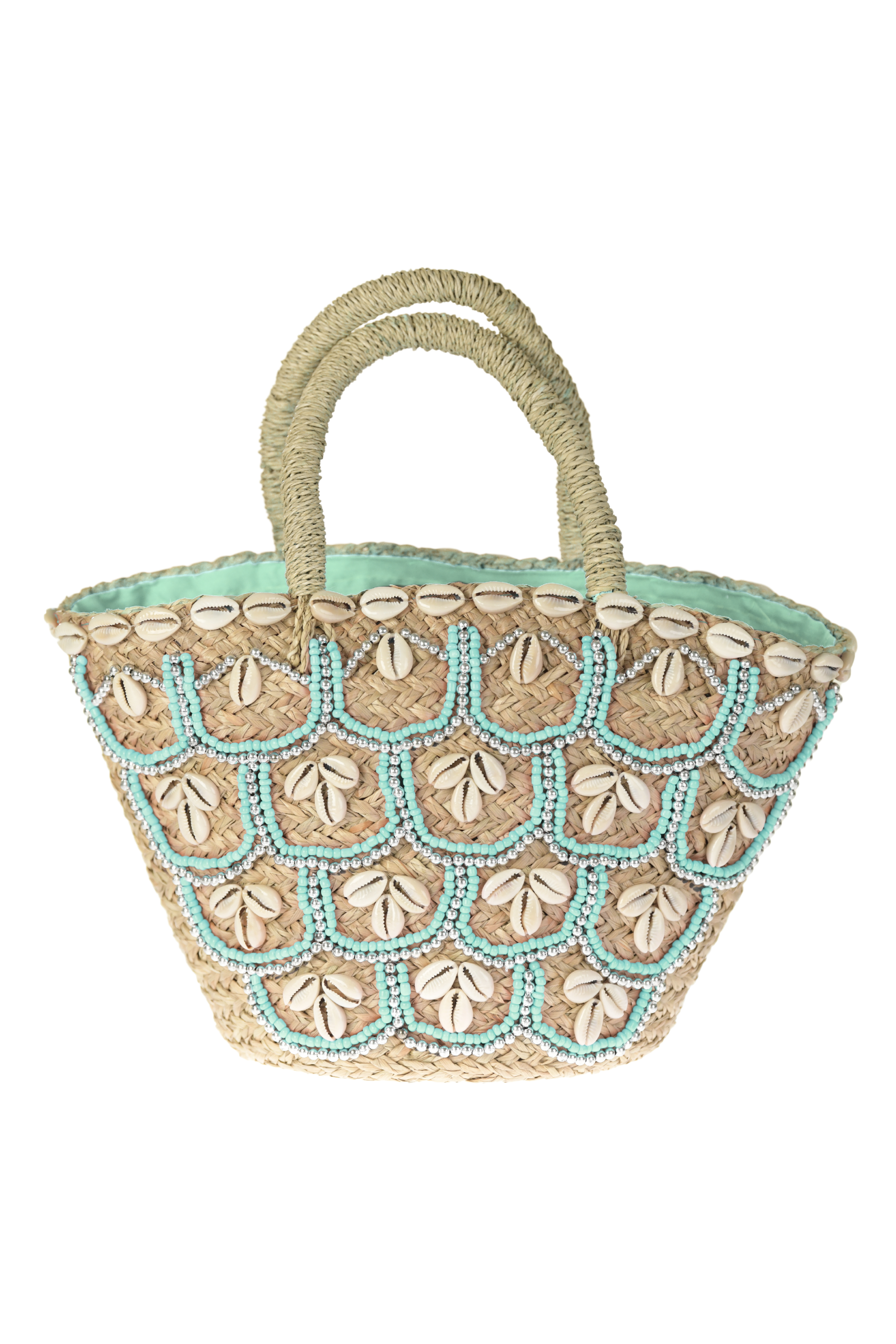 Baby Shell Tote / Turquoise