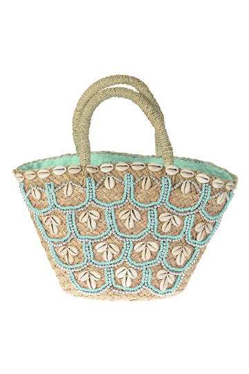 Baby Shell Tote / Turquoise