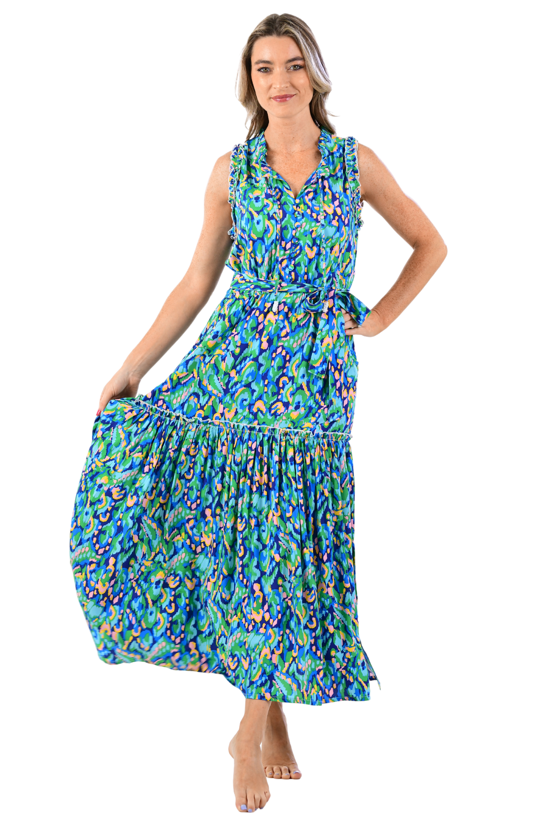 Alexis Dress / Green Multi